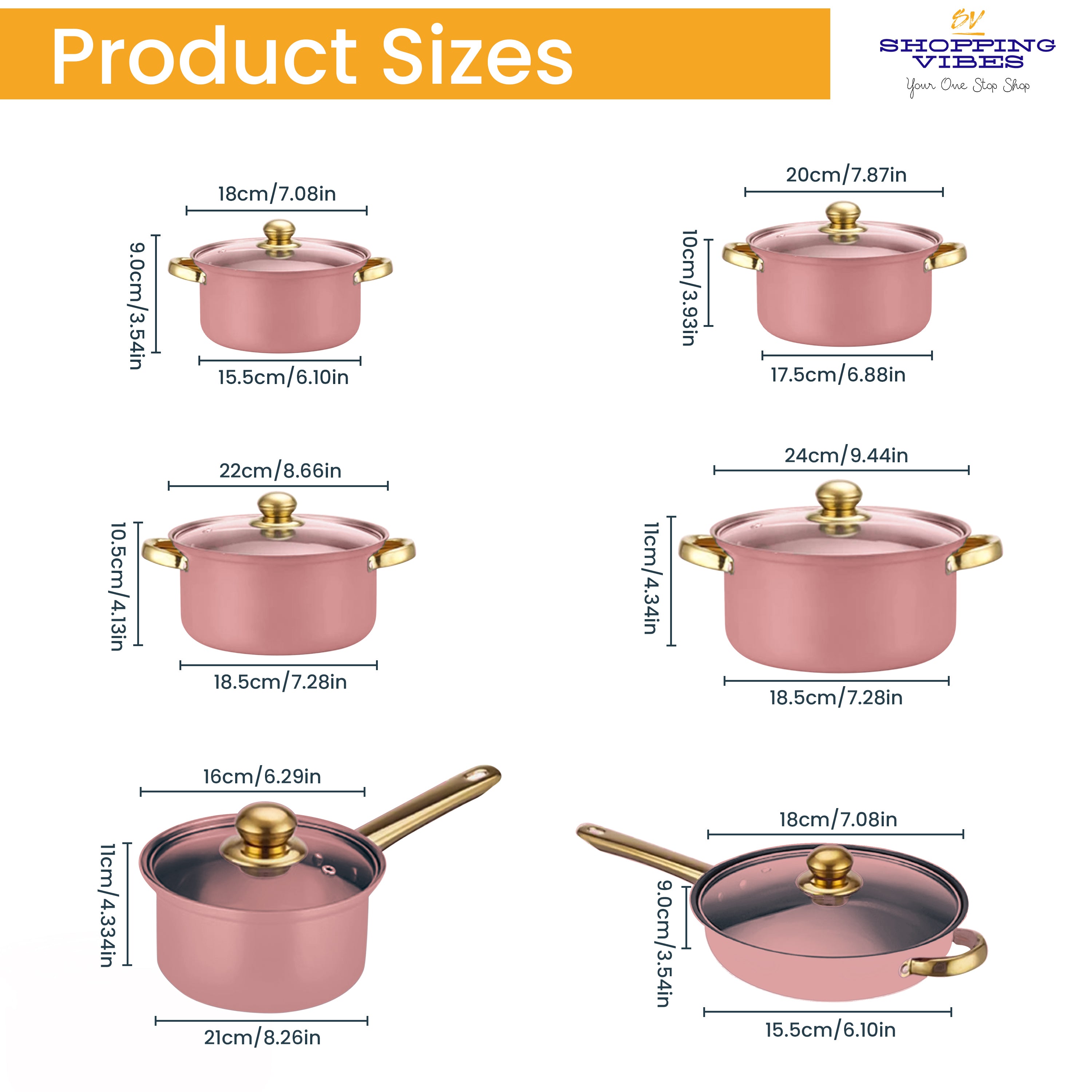12pcs Stainless-Steel Cookware Set