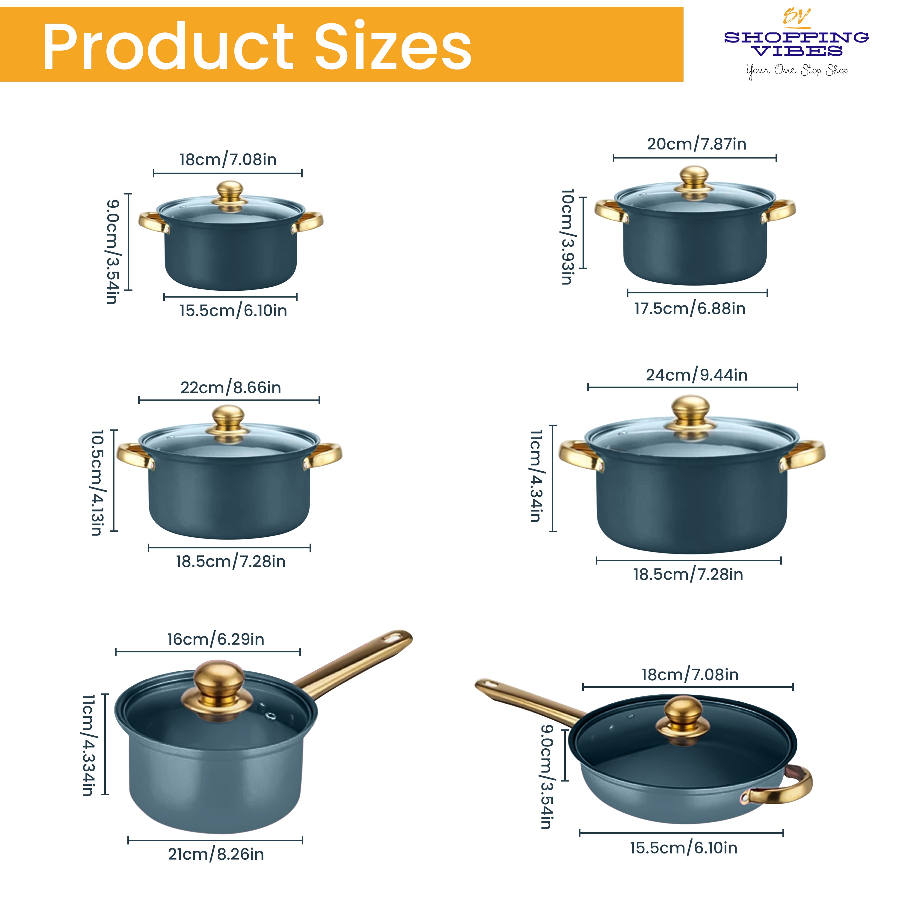 12pcs Stainless-Steel Cookware Set