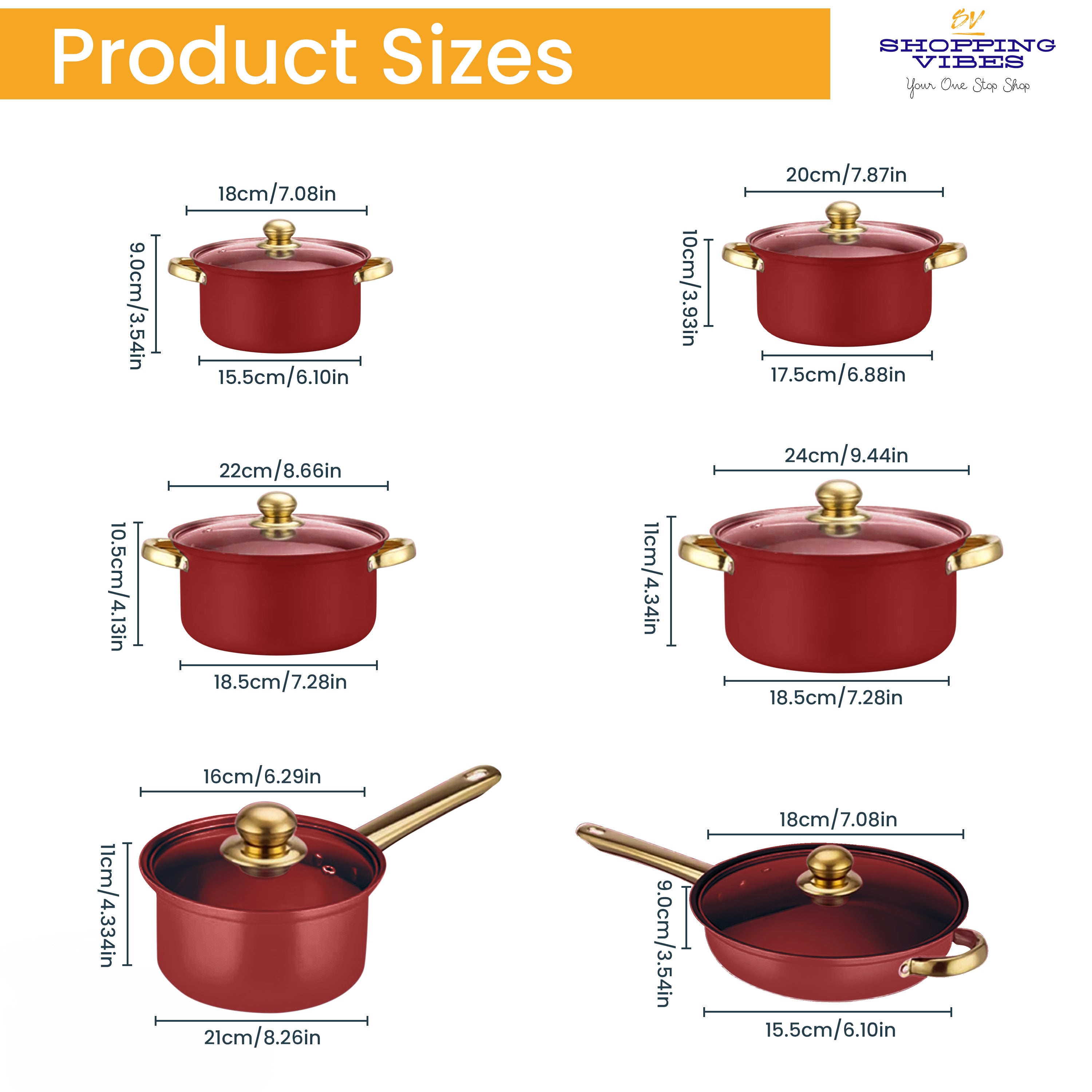 12pcs Stainless-Steel Cookware Set