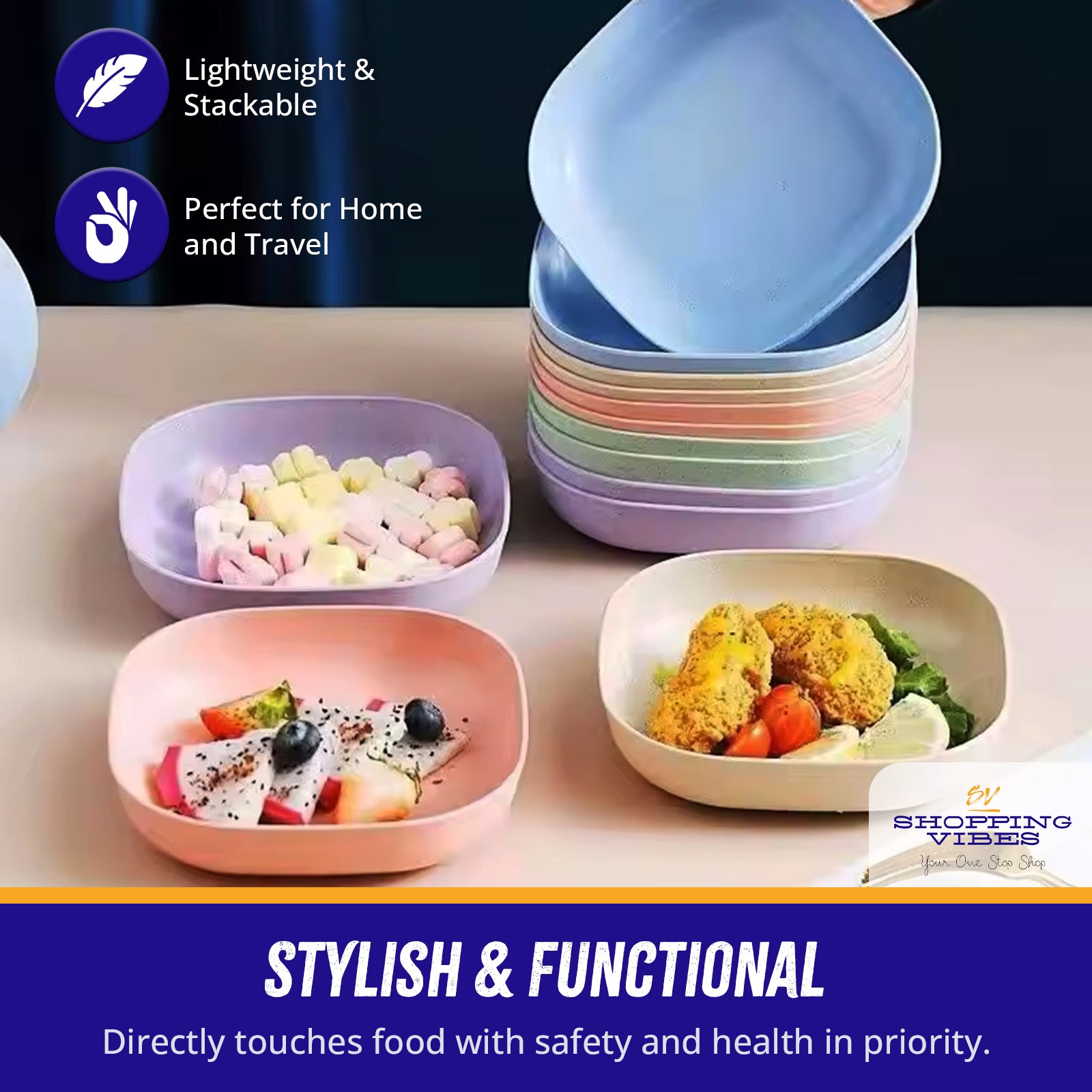 Snack & Fruits Plates Set