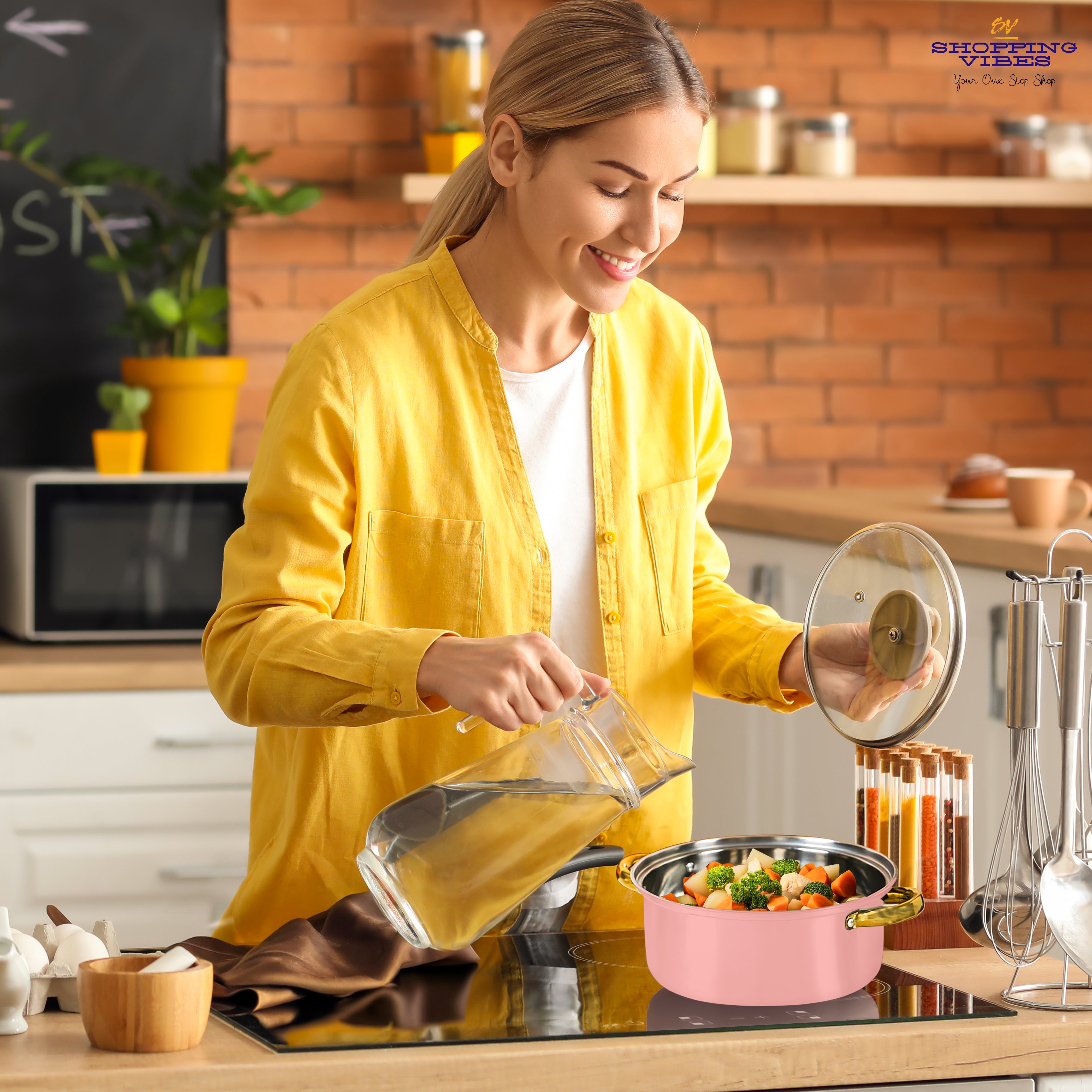 12pcs Stainless-Steel Cookware Set