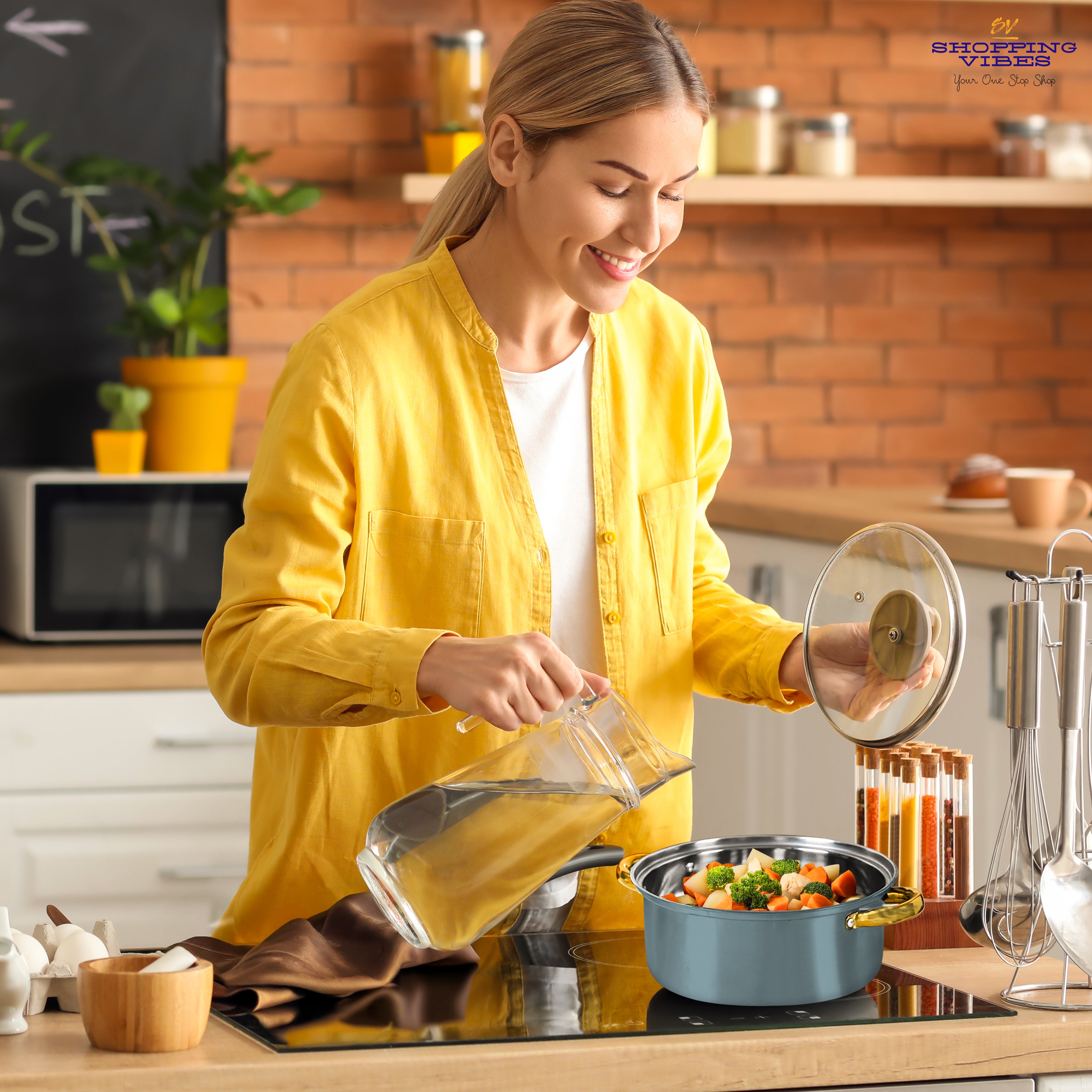 12pcs Stainless-Steel Cookware Set