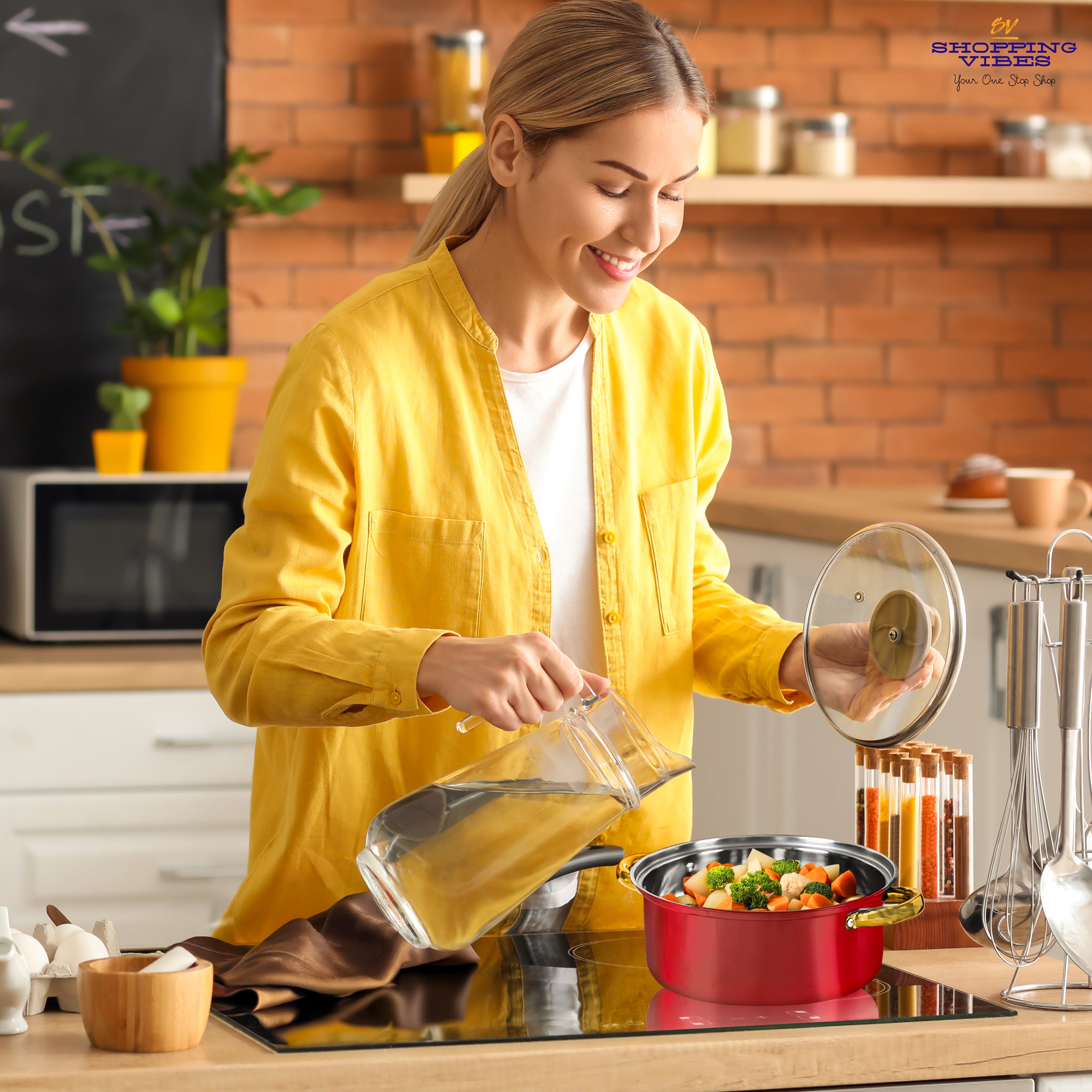 12pcs Stainless-Steel Cookware Set