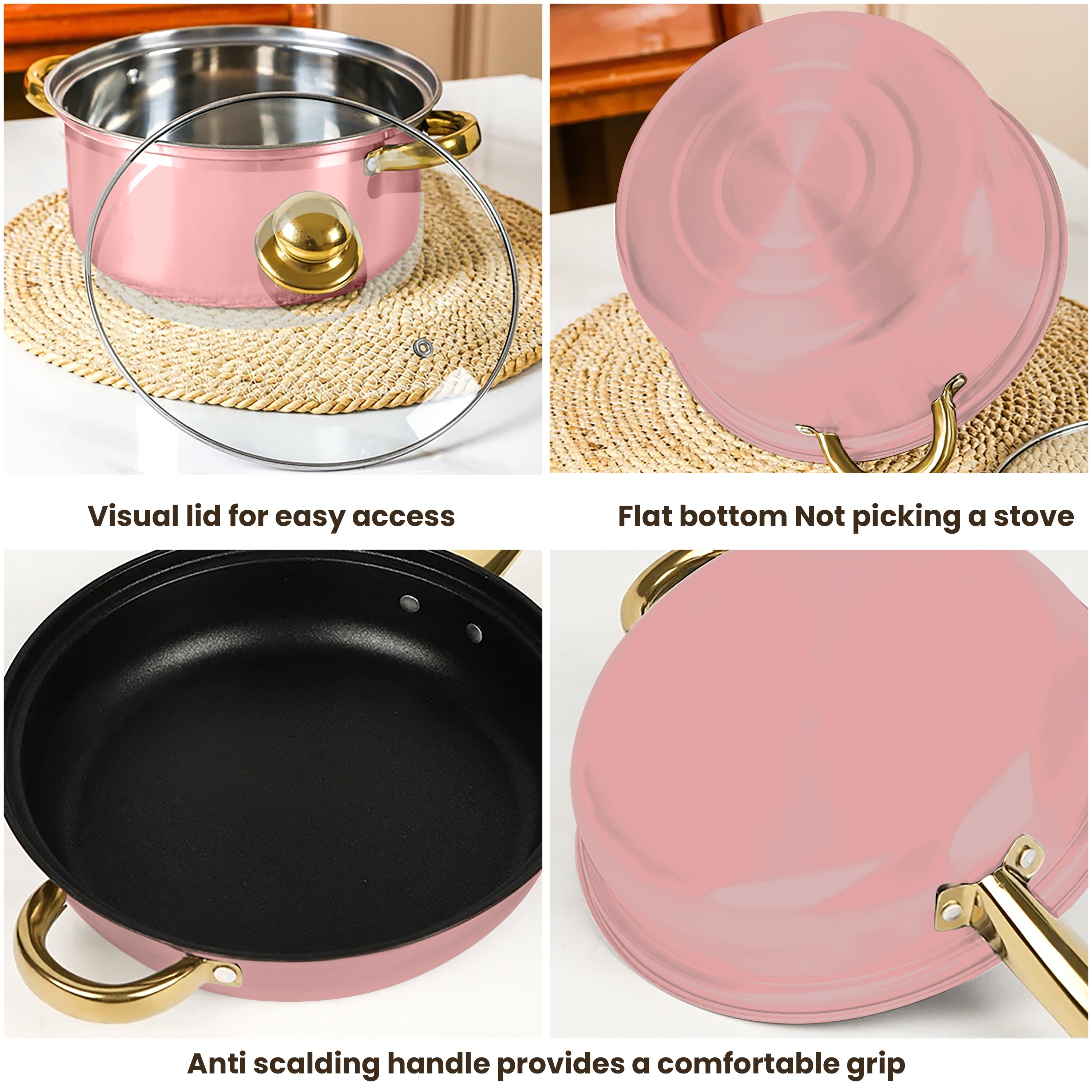 12pcs Stainless-Steel Cookware Set