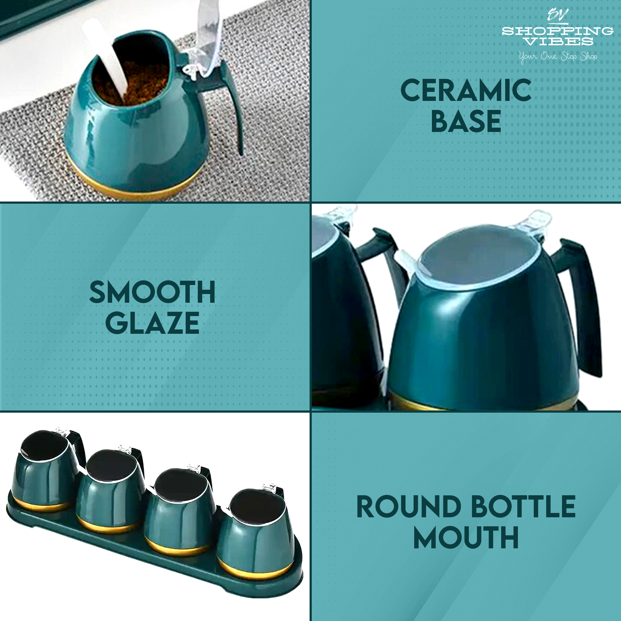 Spices Jars Set with Stand