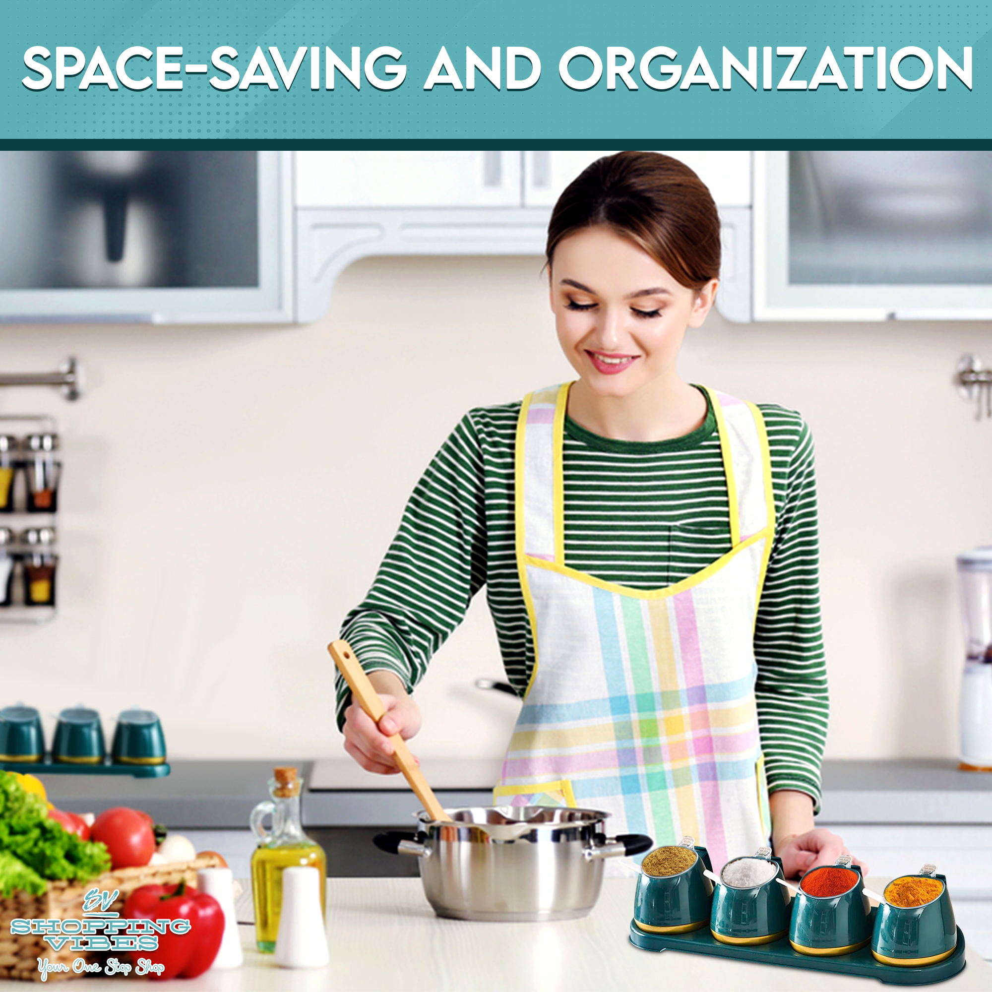 Spices Jars Set with Stand