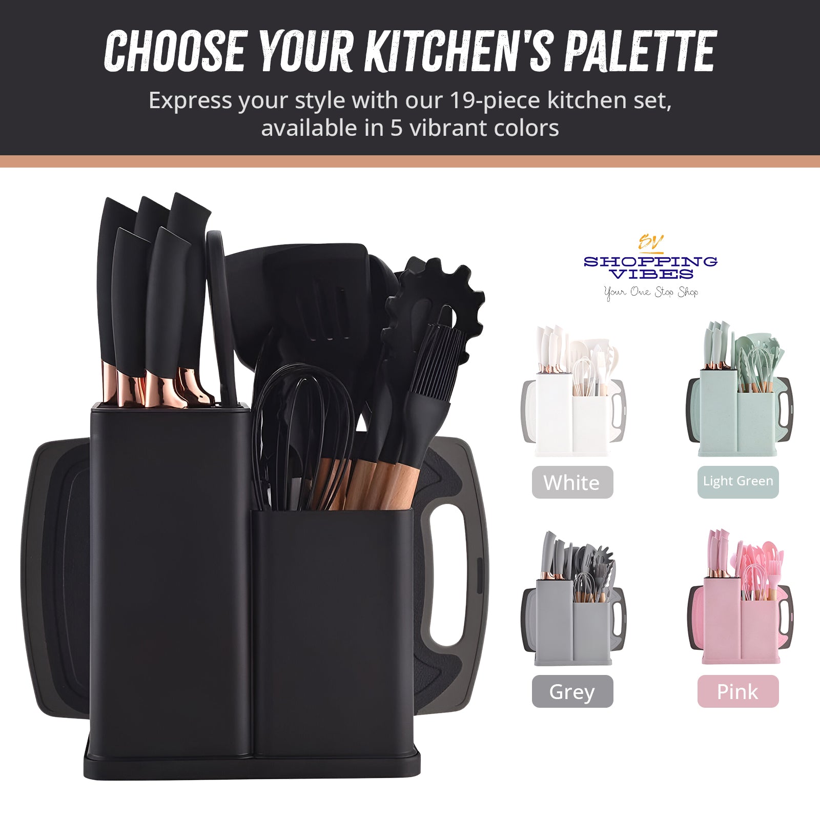 Kitchen Utensils 19 pcs Set