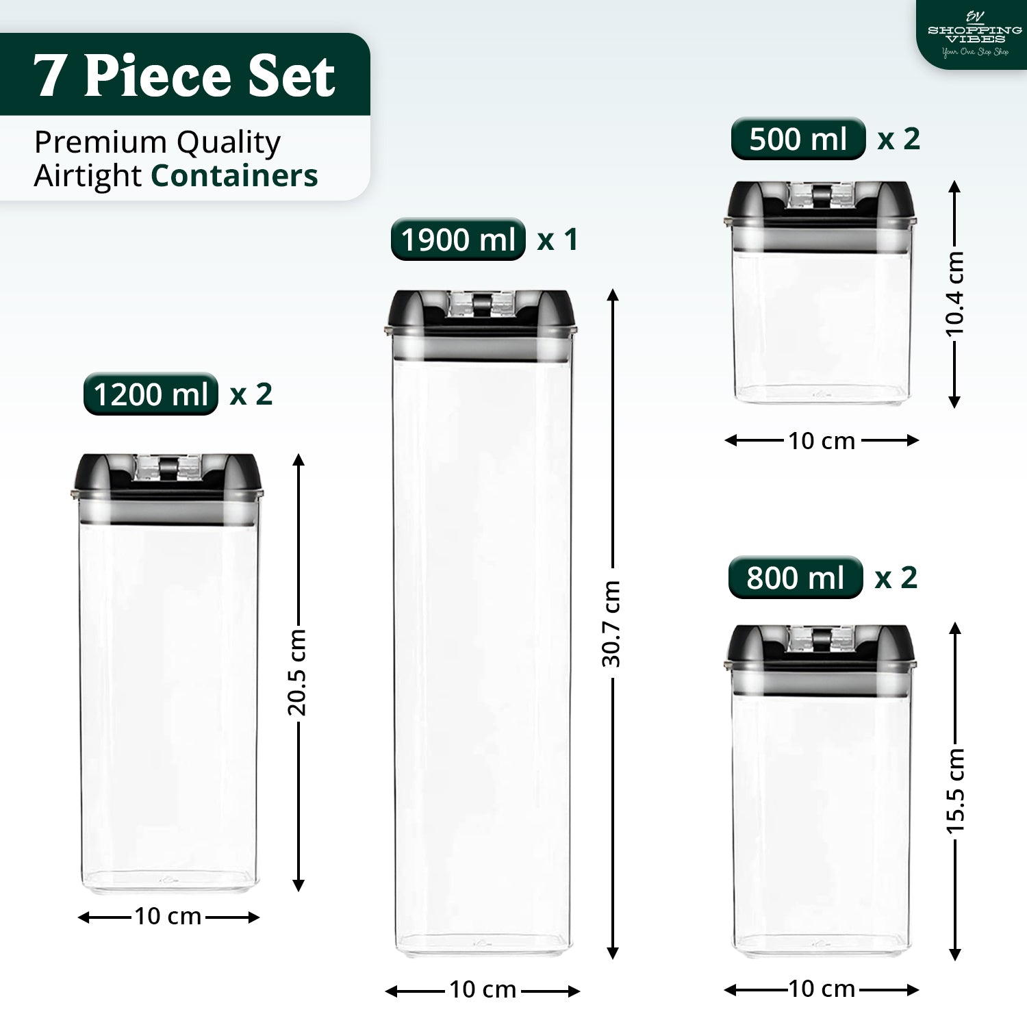 Airtight Storage Organizer_7 pcs Set