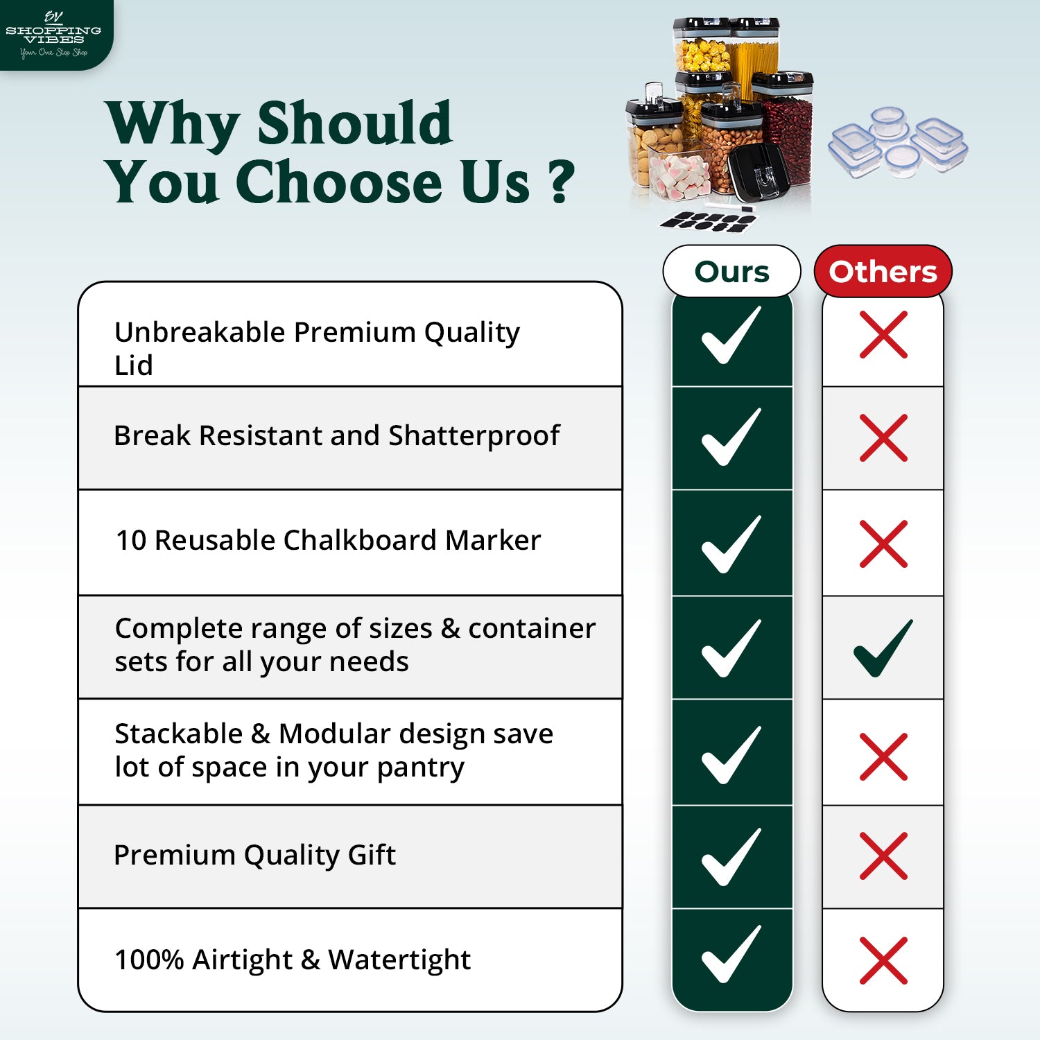 Airtight Storage Organizer_7 pcs Set