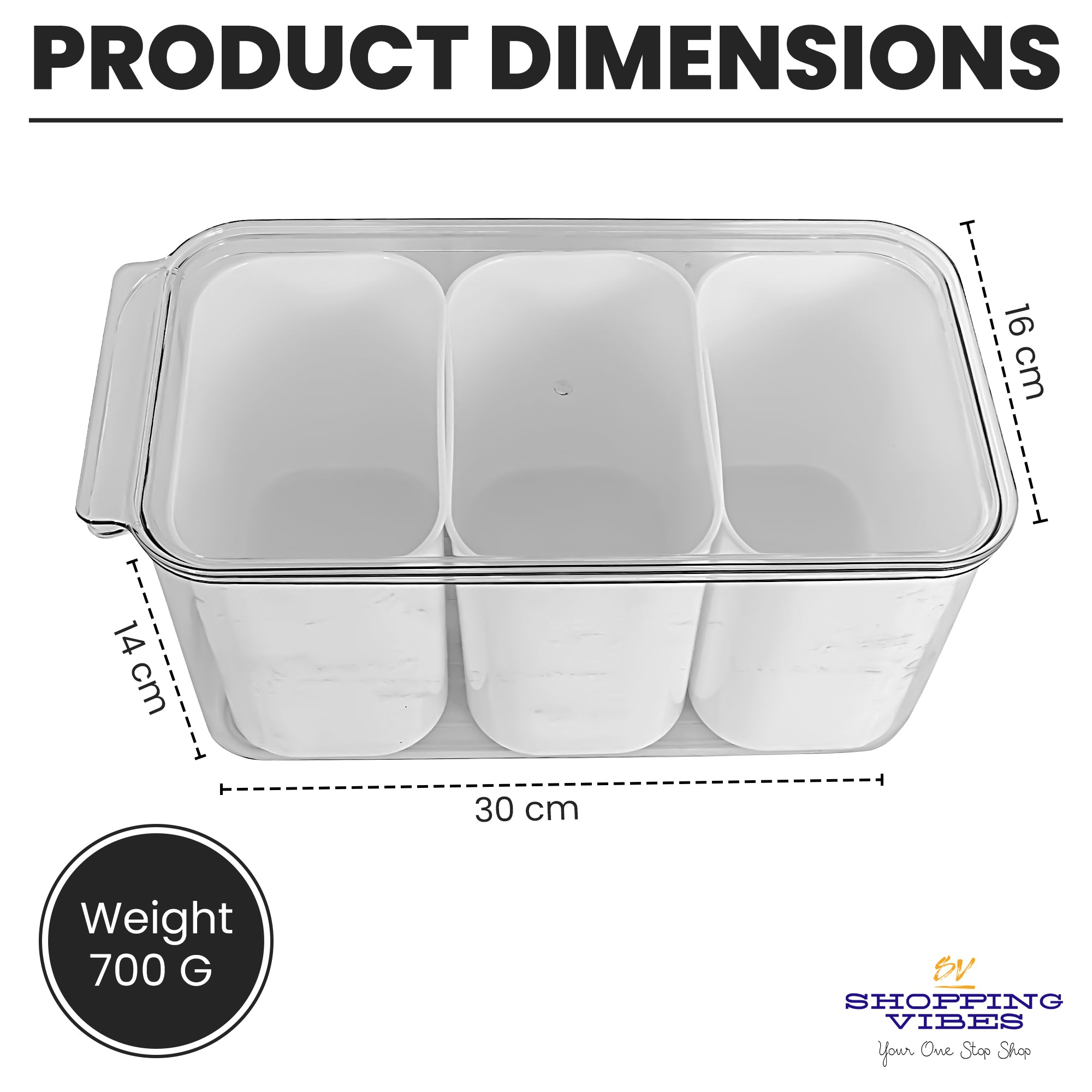 4-in-1 Storage Container with Lid