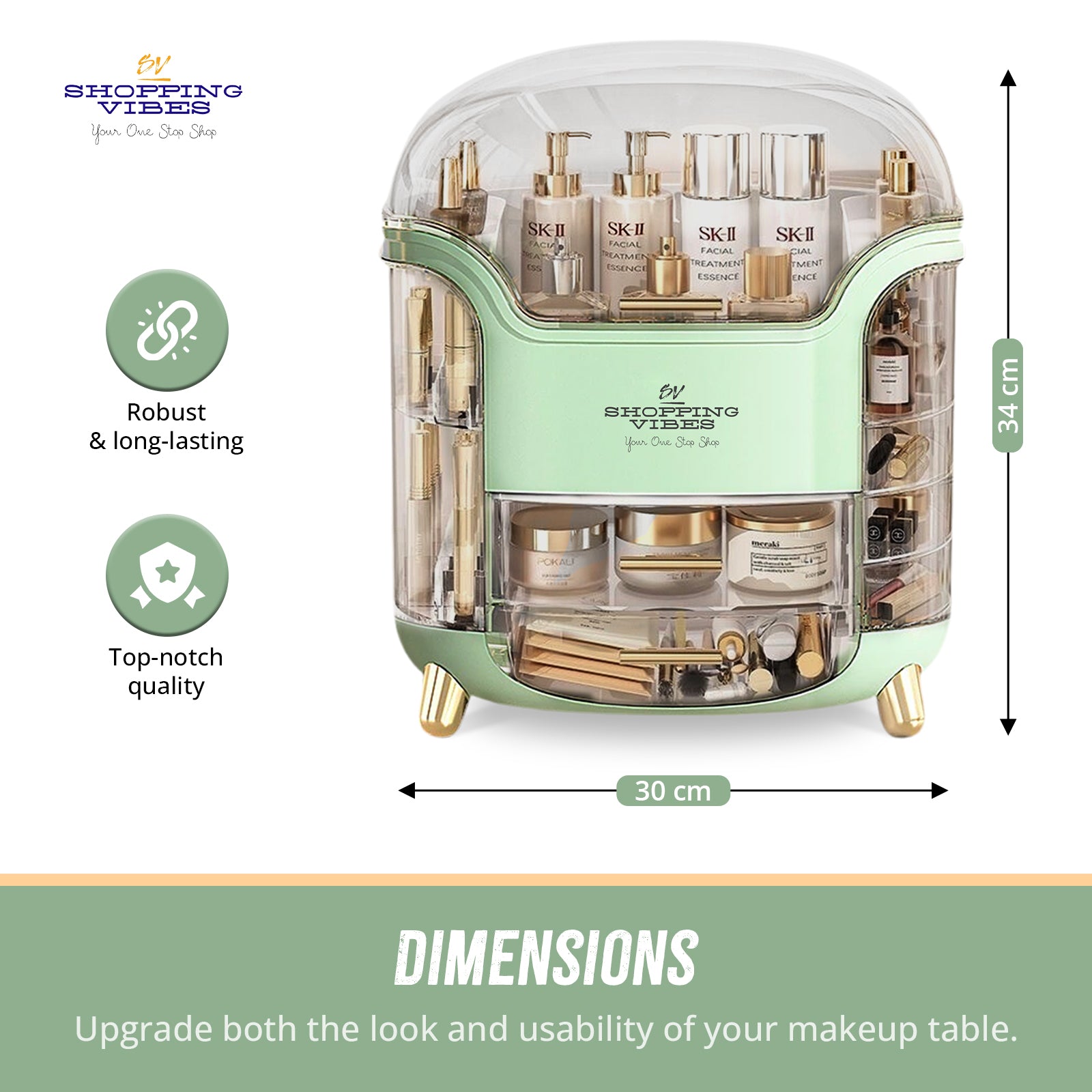 Cosmetics & Makeup Organizer