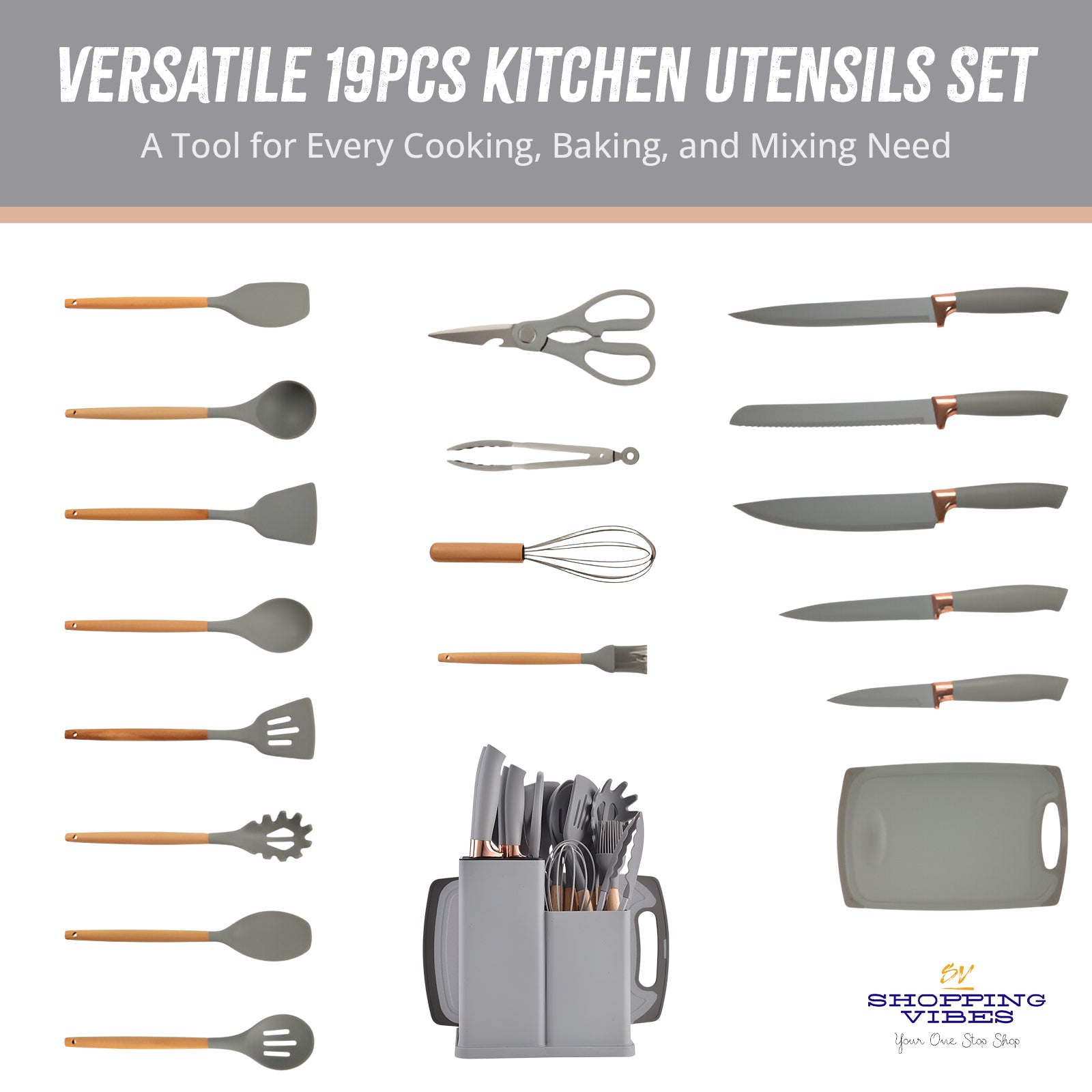 Kitchen Utensils 19 pcs Set