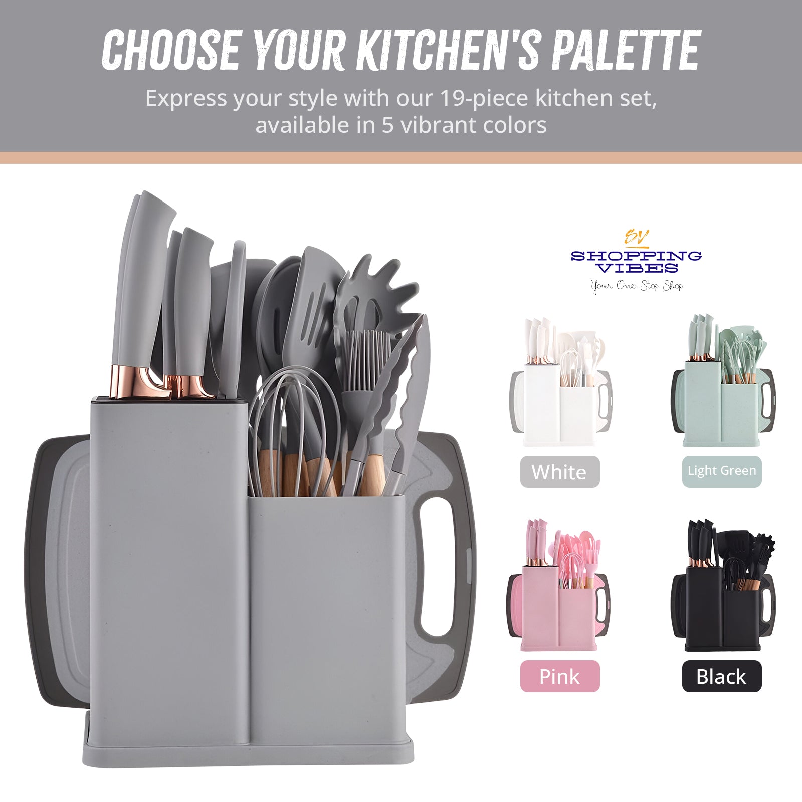 Kitchen Utensils 19 pcs Set