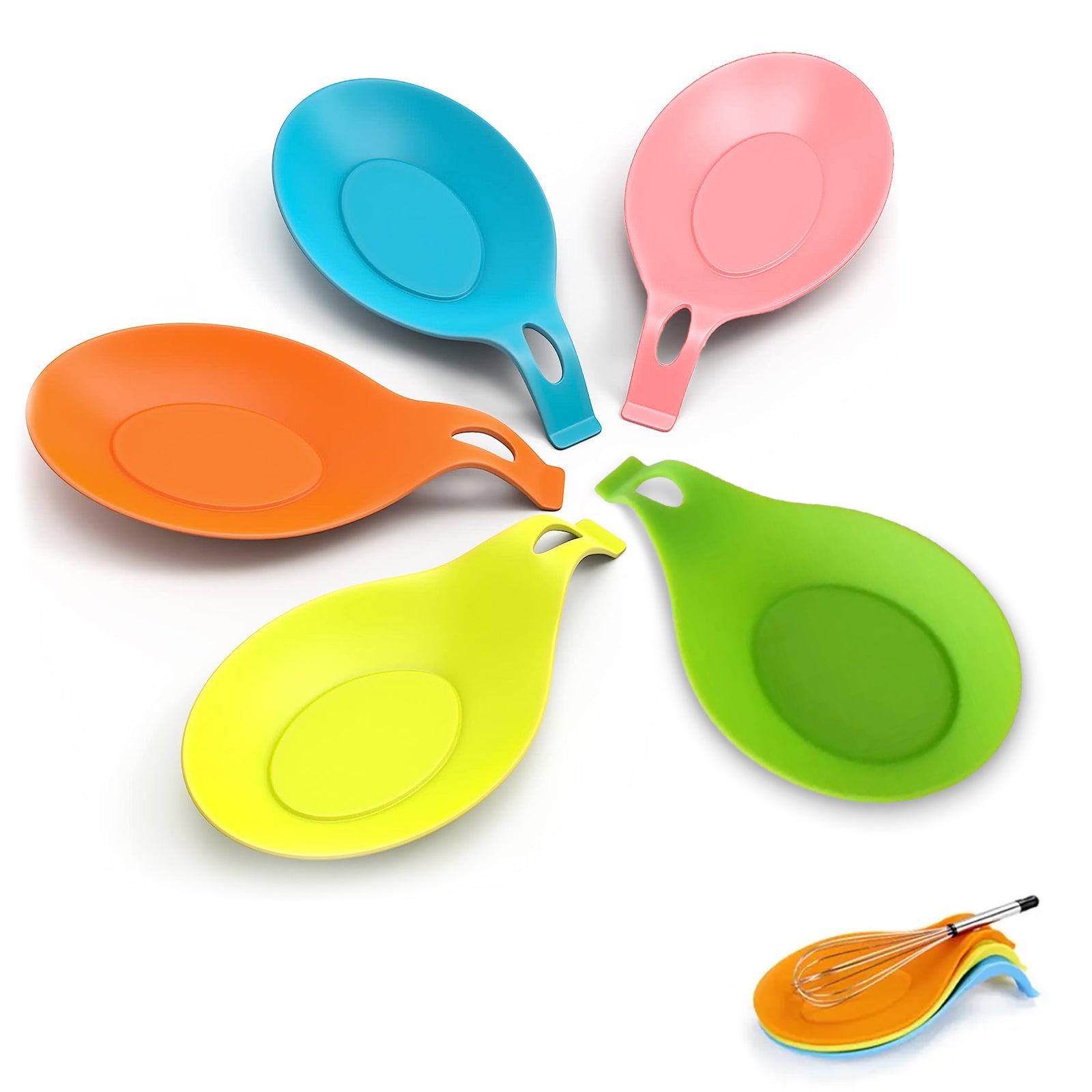 Silicone Spoon Holder Set of 5