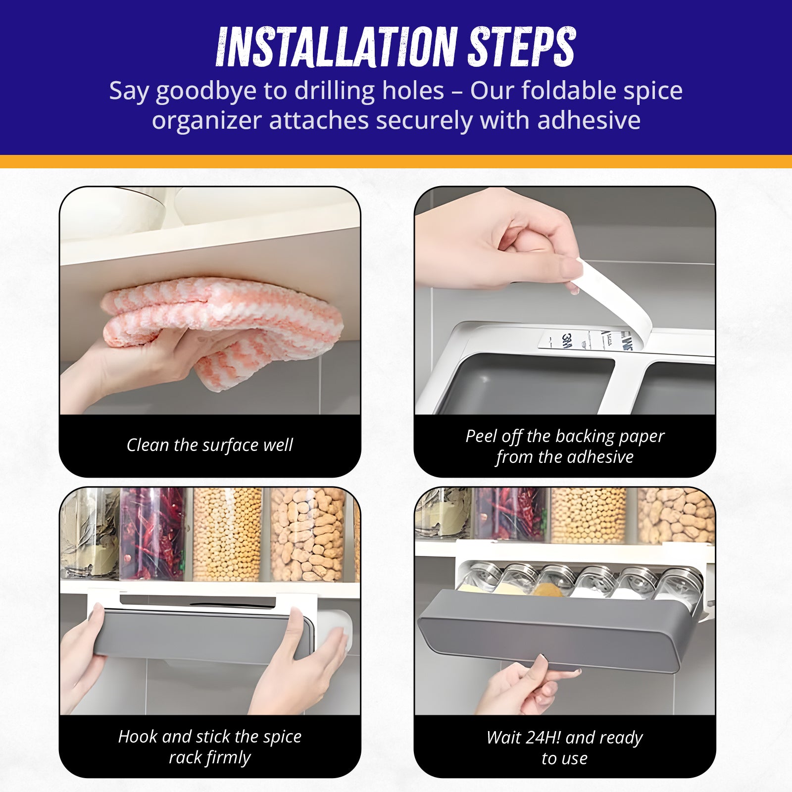 Seasoning Spice Jars Rack