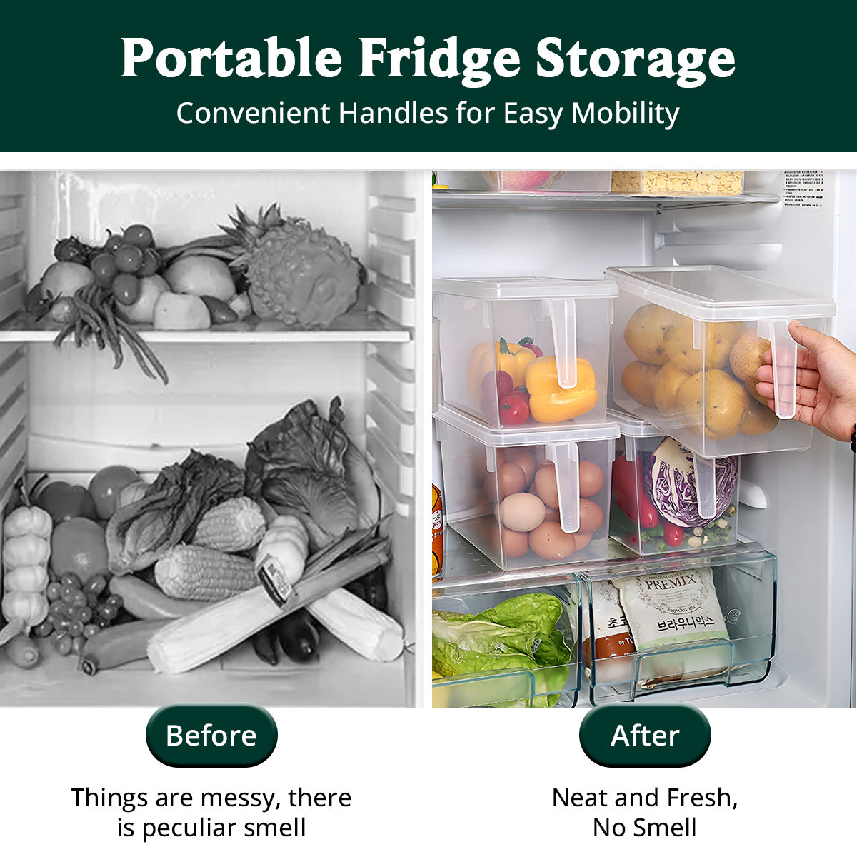 Fridge Storage Organizer_Set of 4