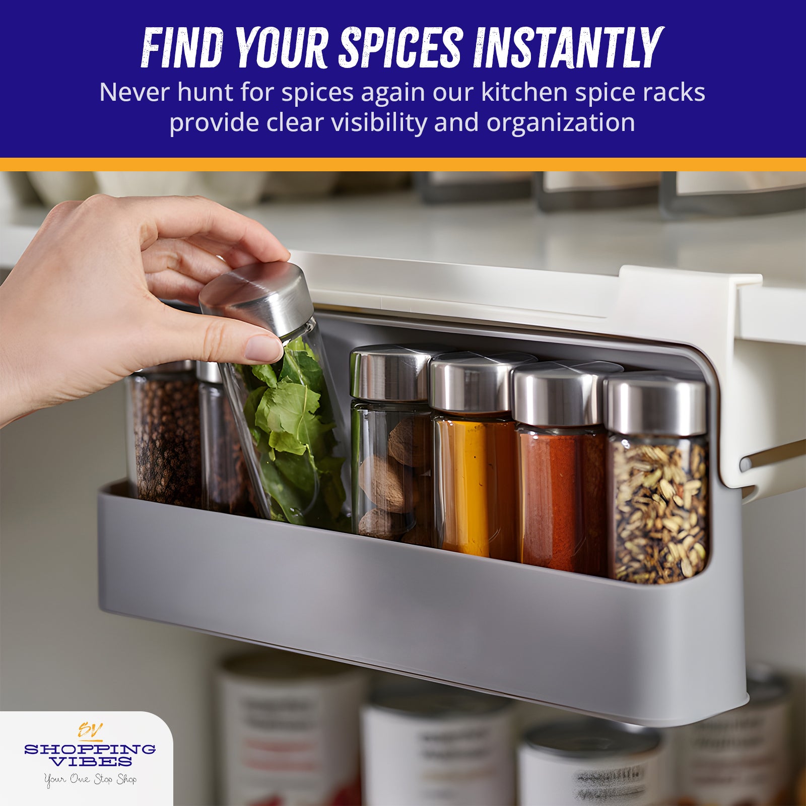 Seasoning Spice Jars Rack