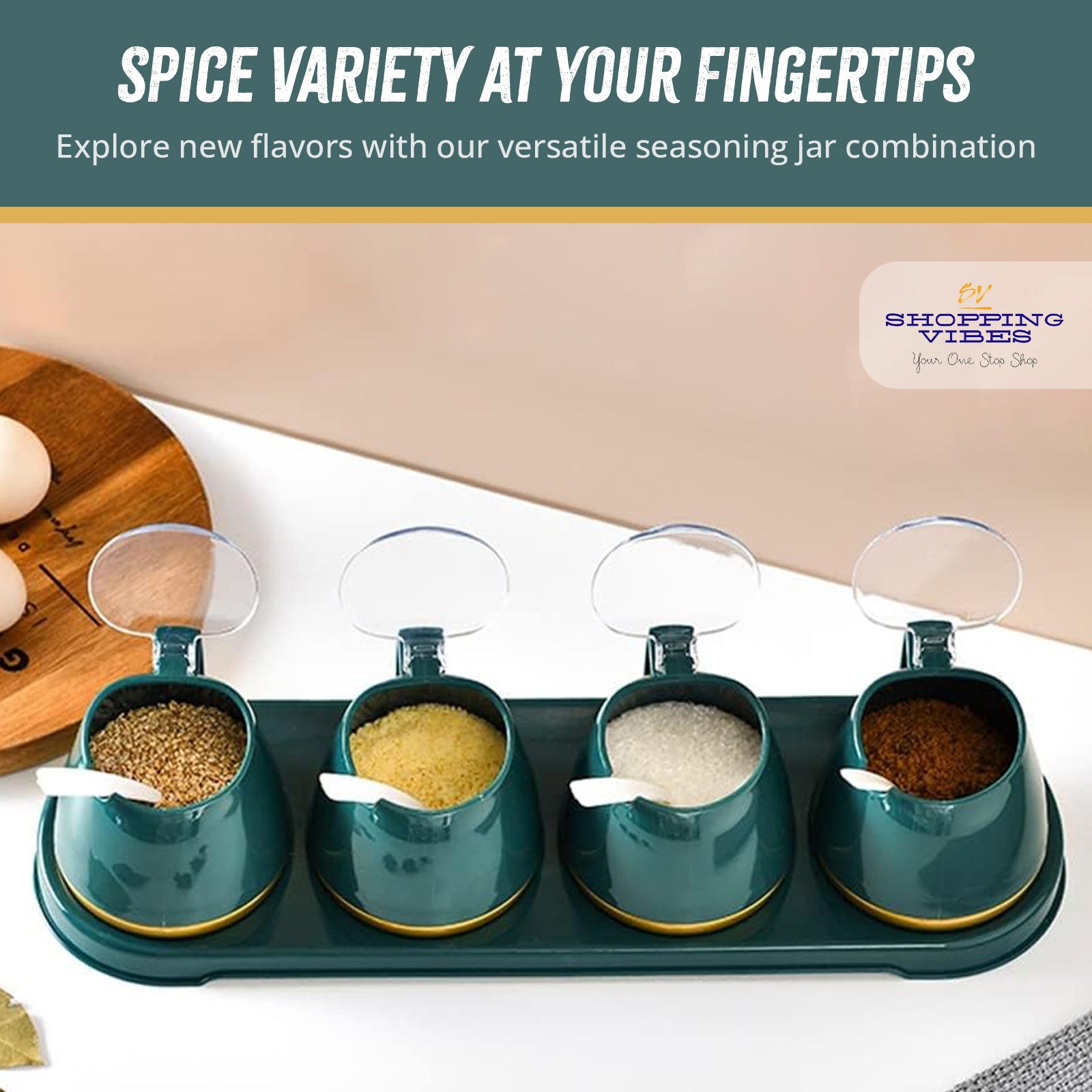 Spices Jars Set with Stand