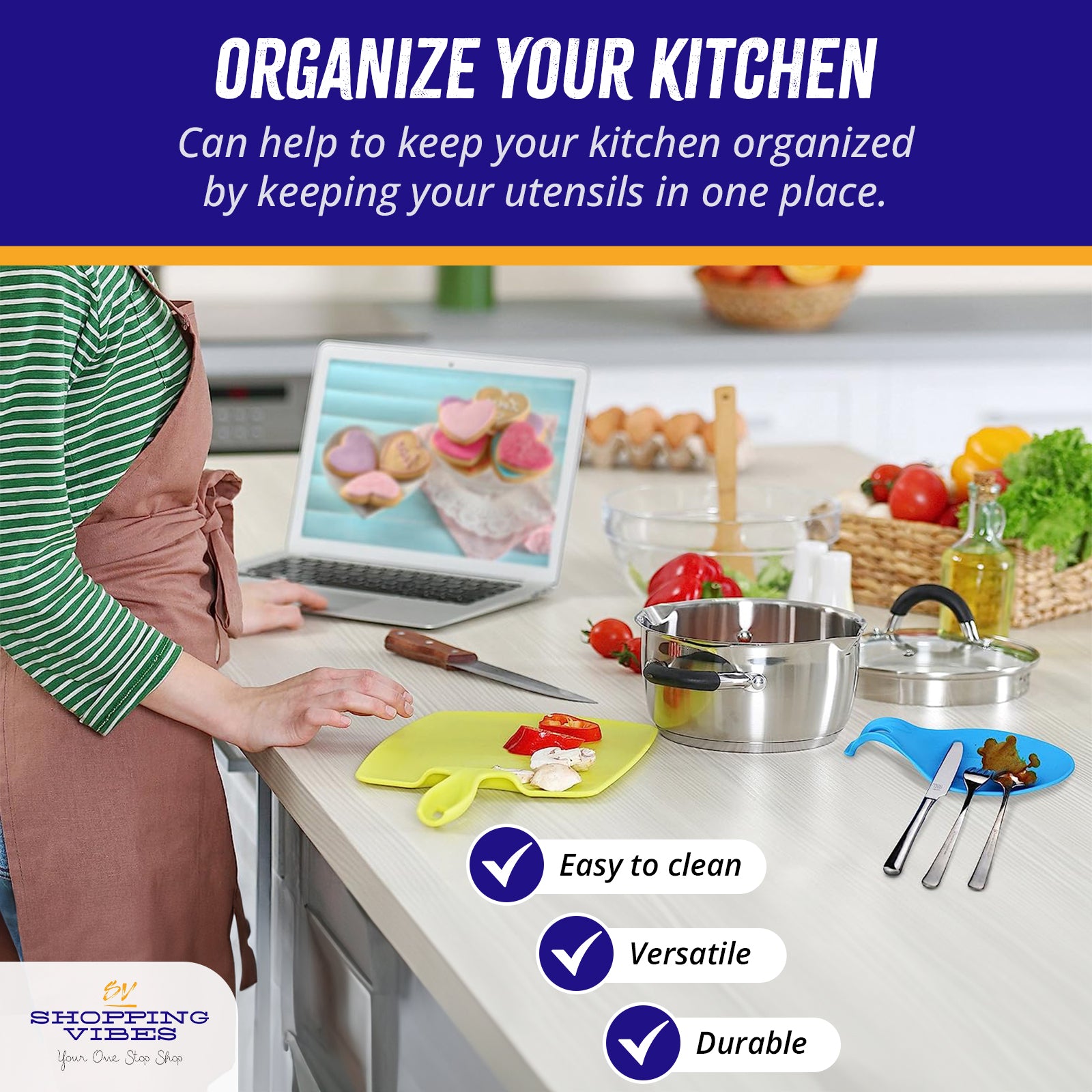 Silicone Spoon Holder Set of 5