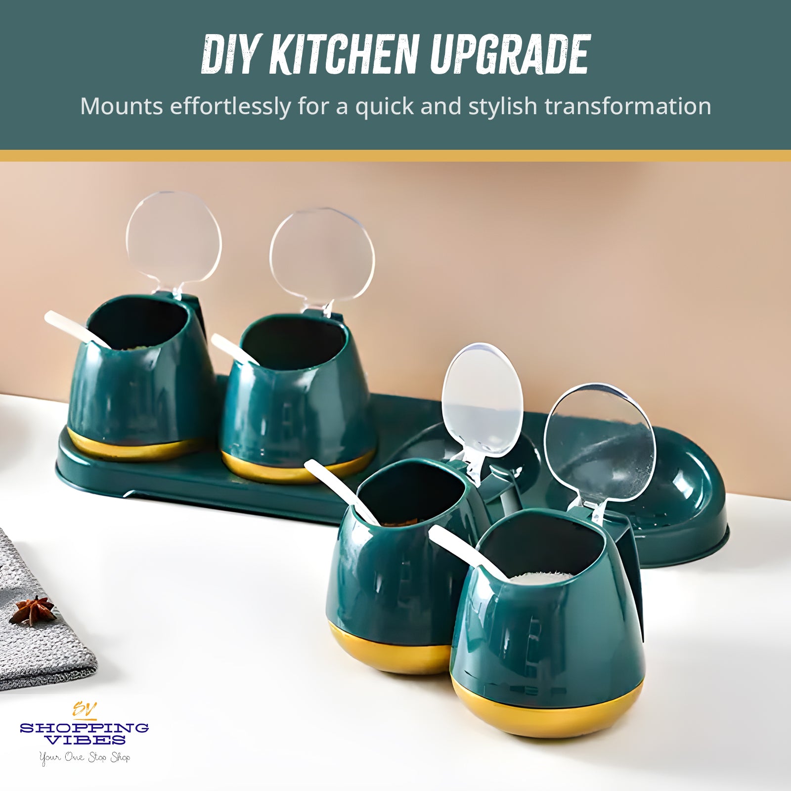 Spices Jars Set with Stand