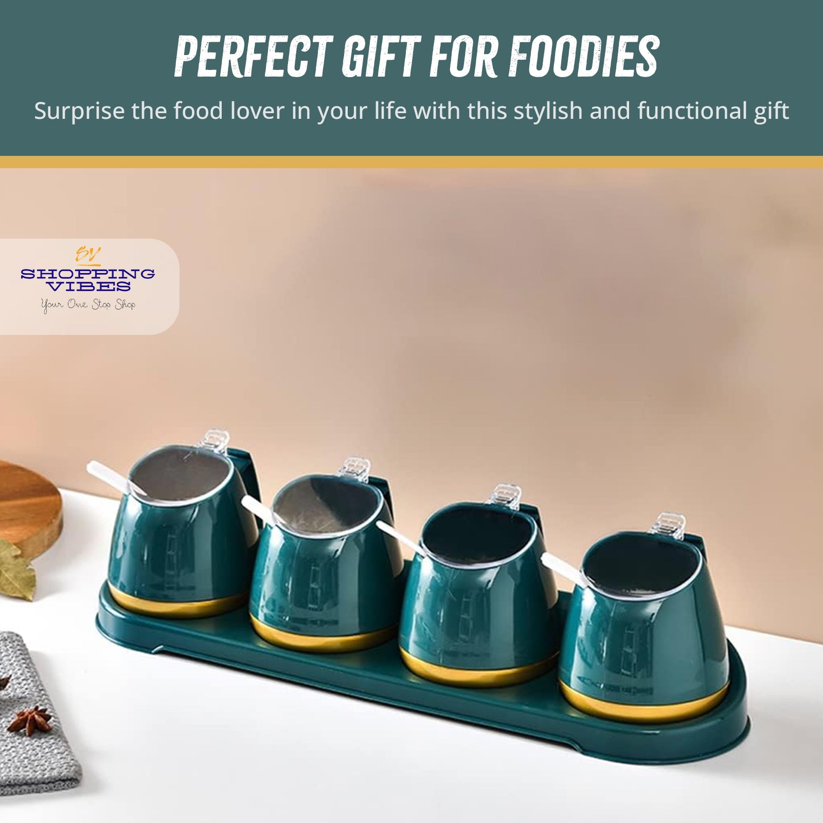 Spices Jars Set with Stand