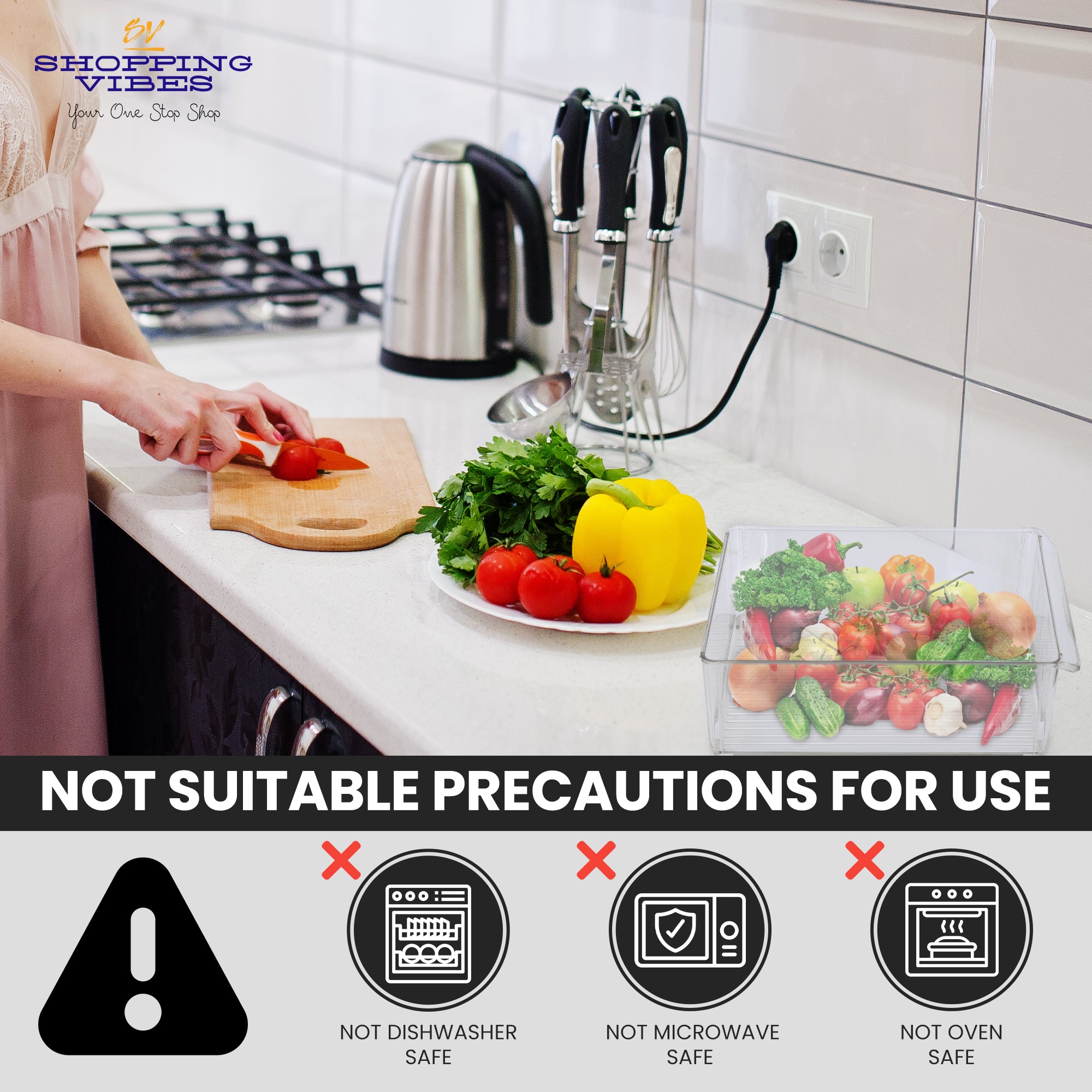 Fridge Storage Organizer Without Lid