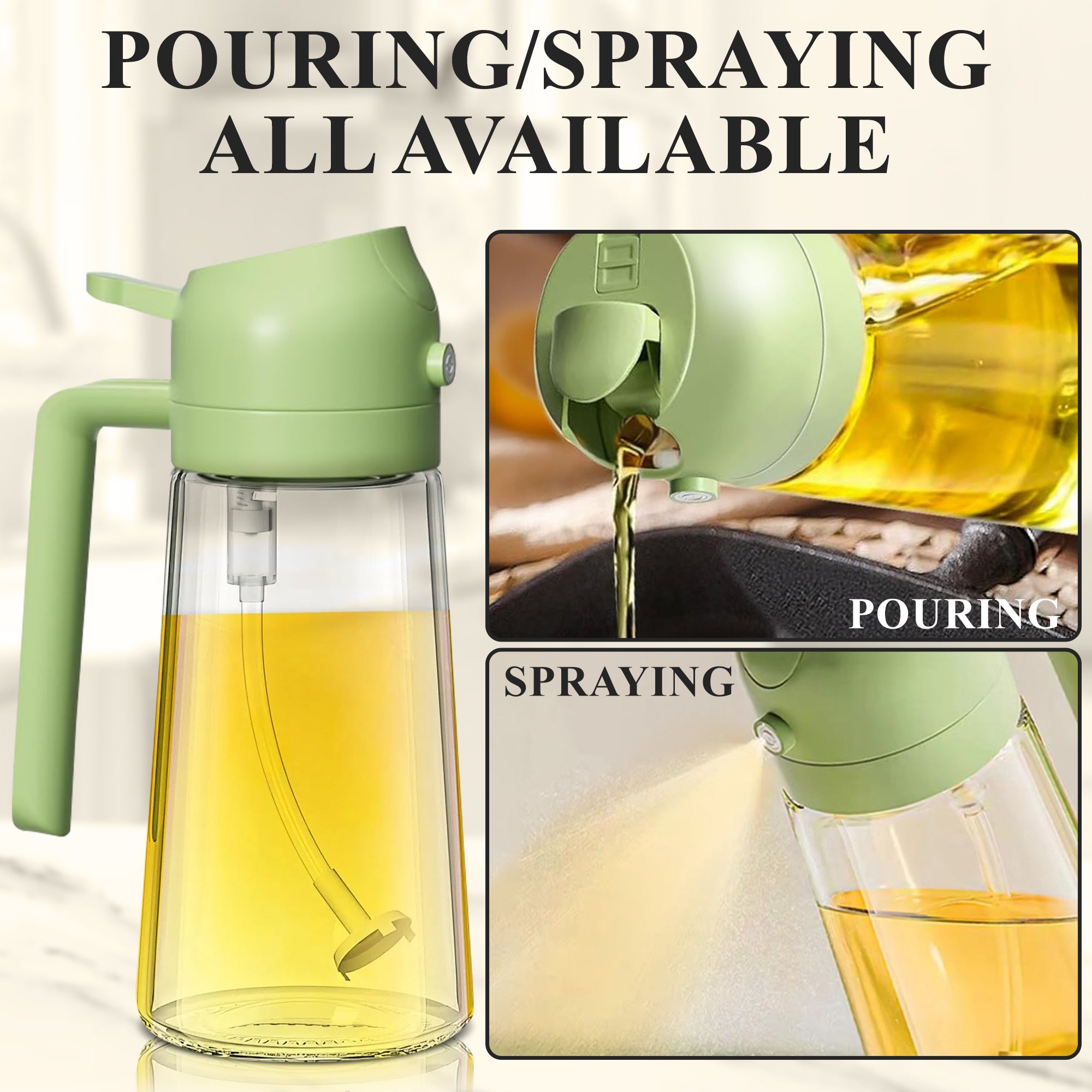 2-in-1 Oil Dispenser and Sprayer