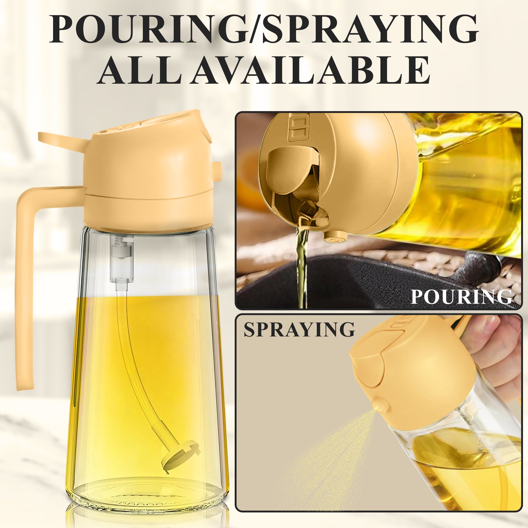 2-in-1 Oil Dispenser and Sprayer