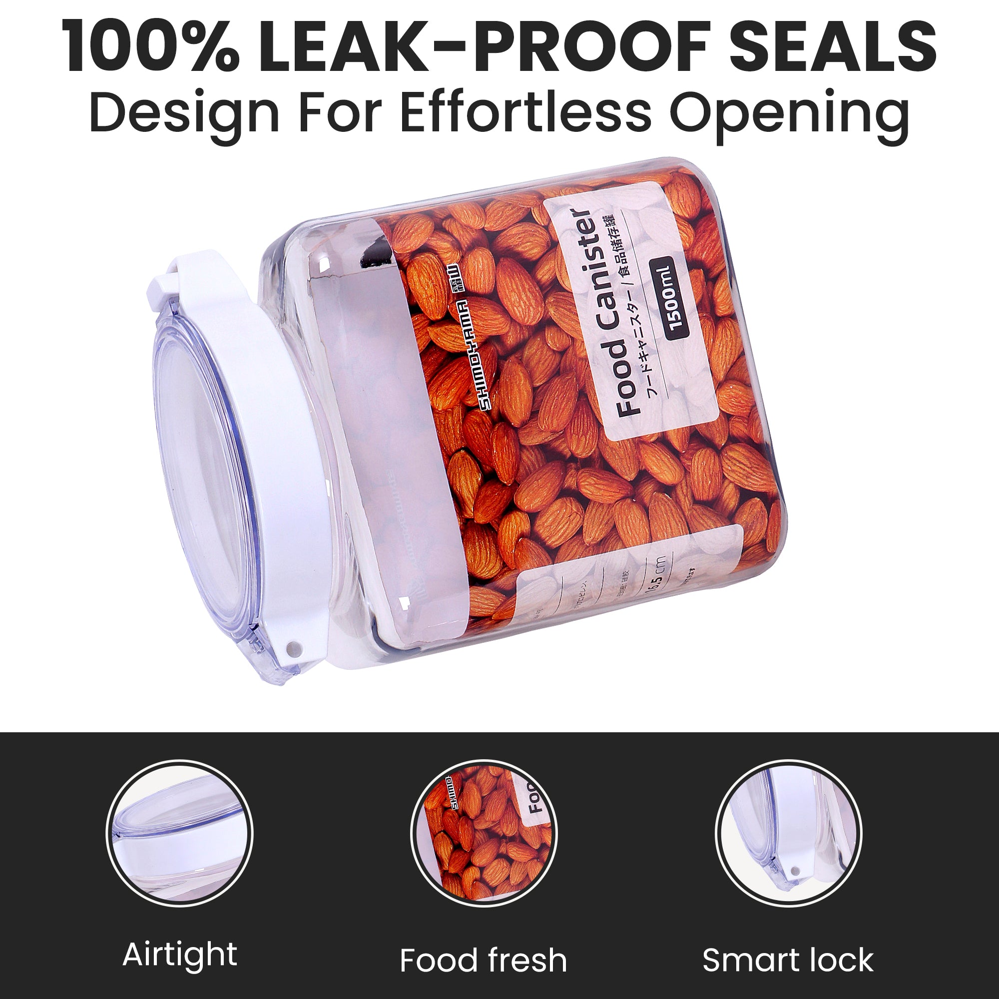 Airtight Canisters Set of 2