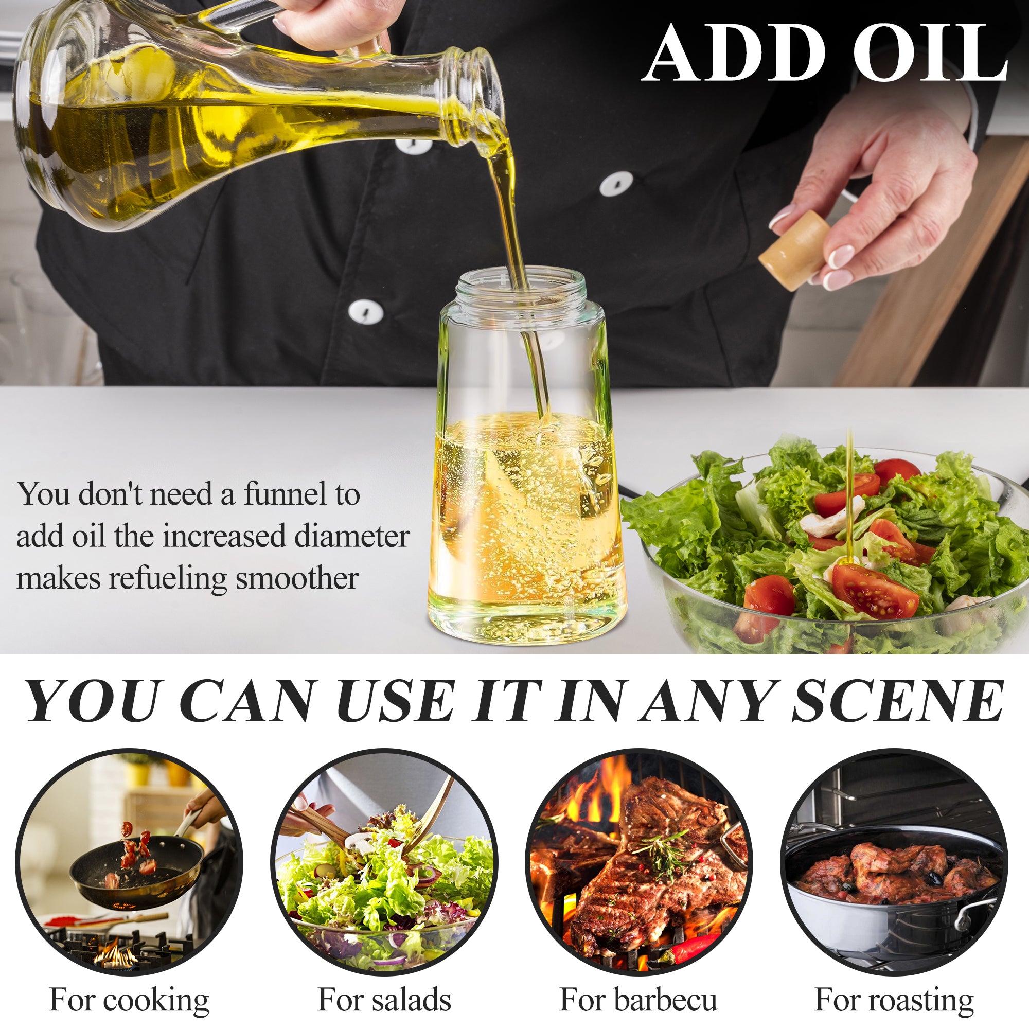 2-in-1 Oil Dispenser and Sprayer