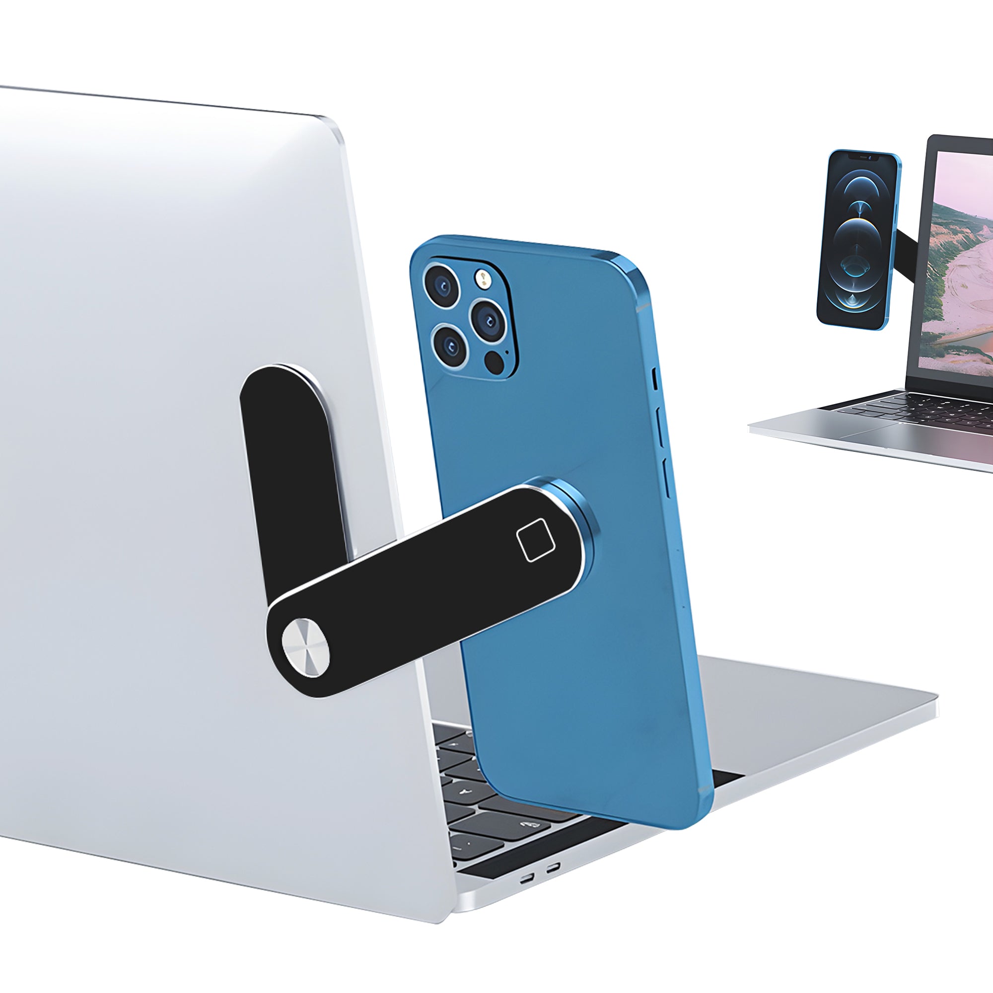 Magnetic Laptop Phone Holder