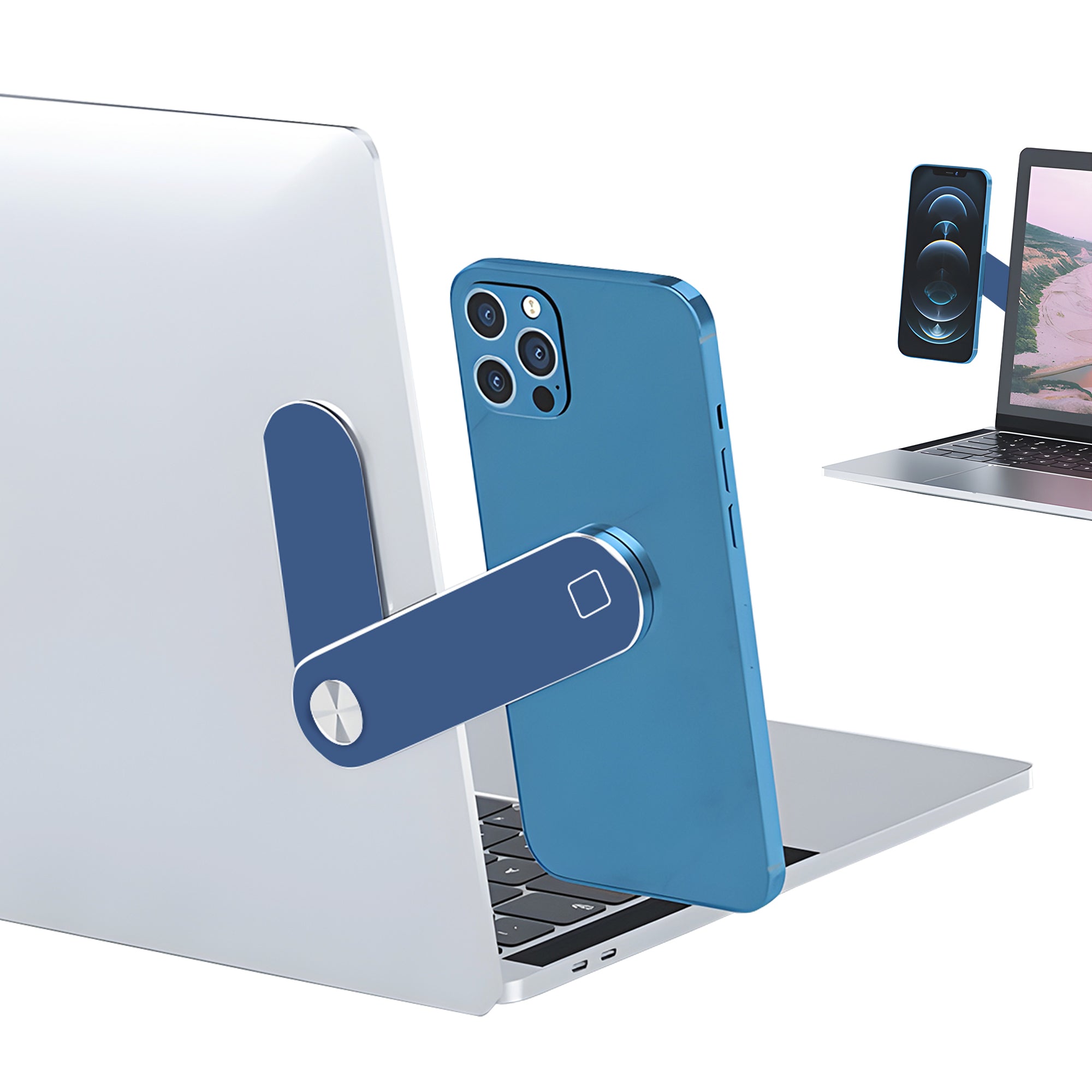 Magnetic Laptop Phone Holder