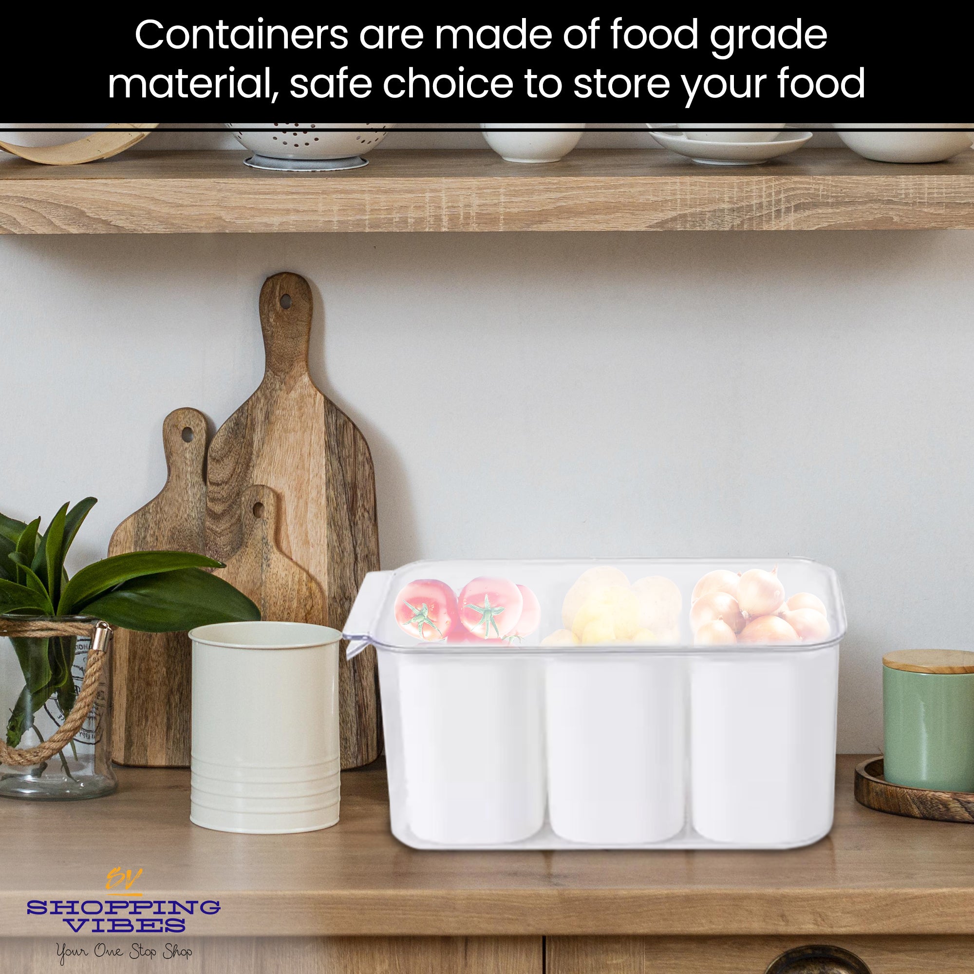 4-in-1 Storage Container with Lid