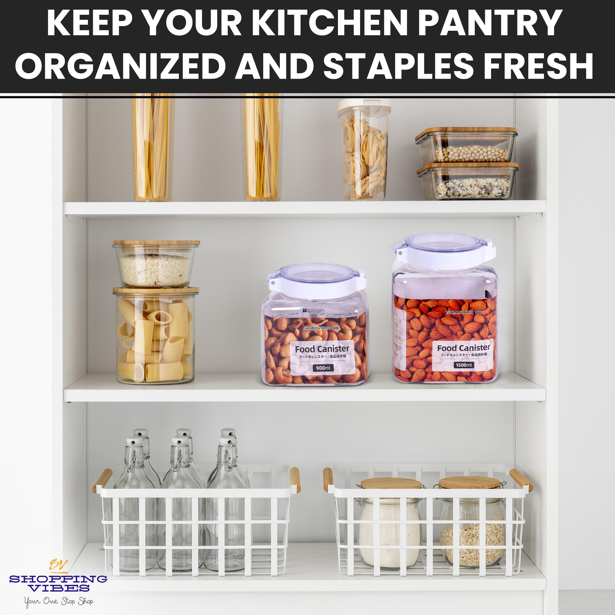 Airtight Canisters Set of 2