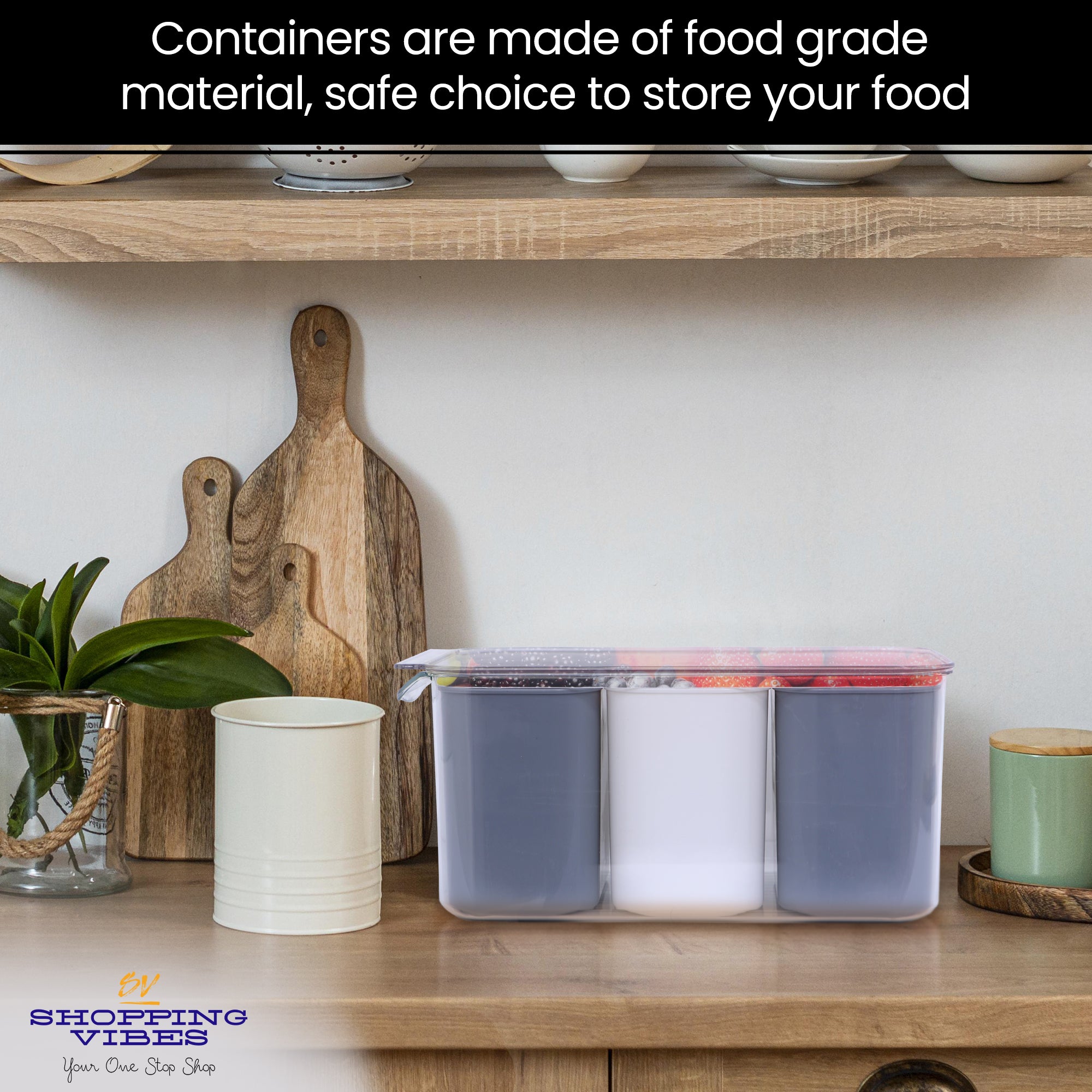 4-in-1 Storage Container with Lid