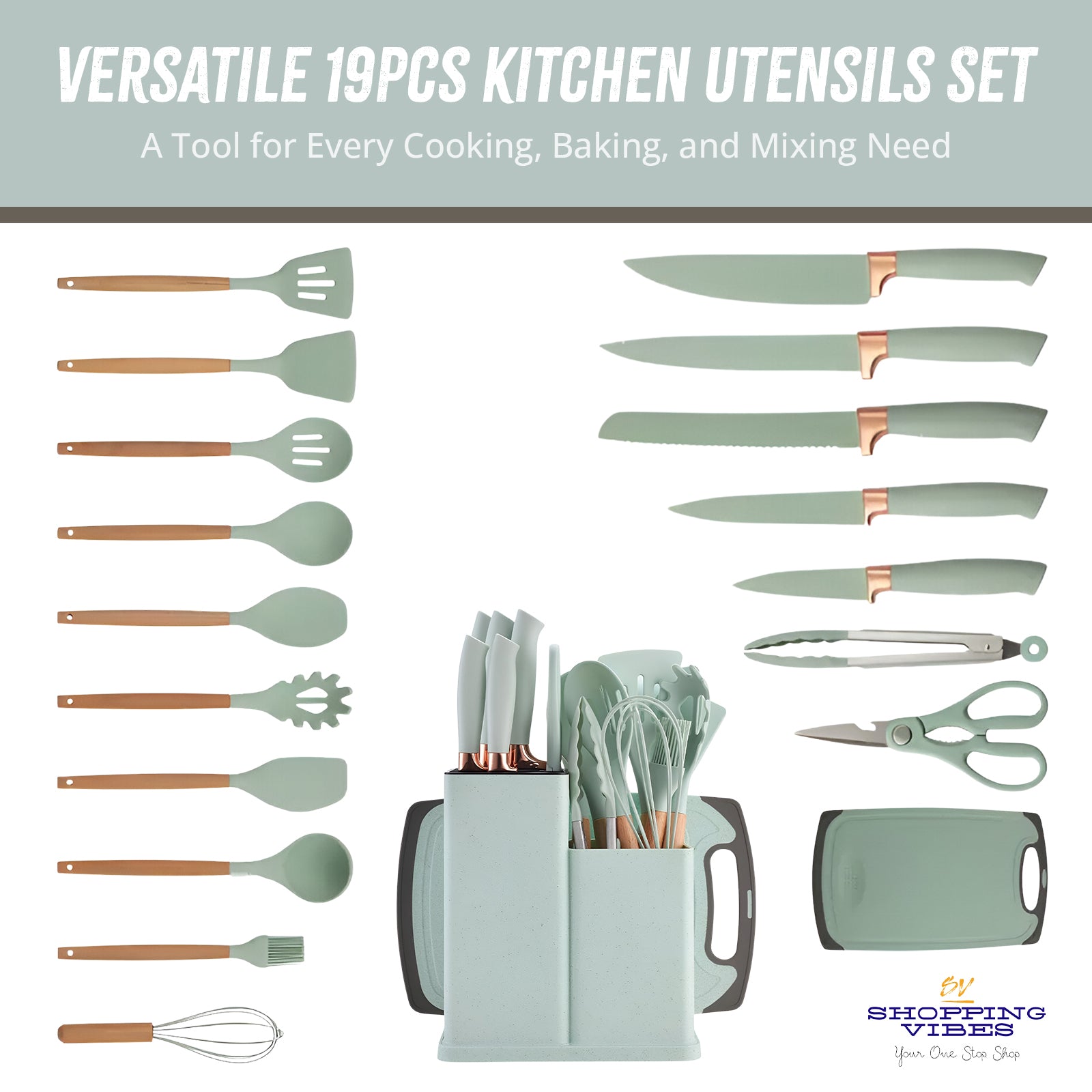 Kitchen Utensils 19 pcs Set