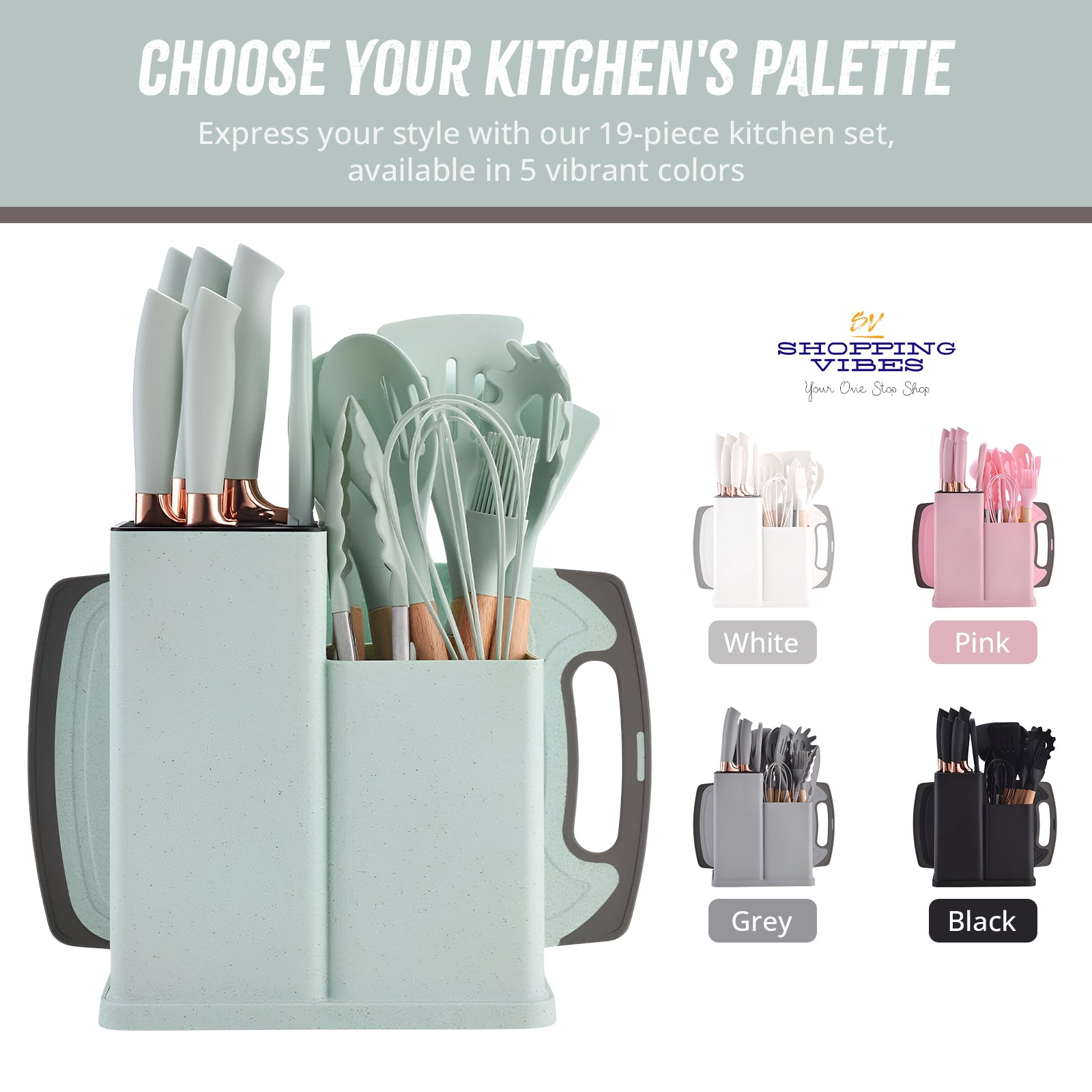 Kitchen Utensils 19 pcs Set