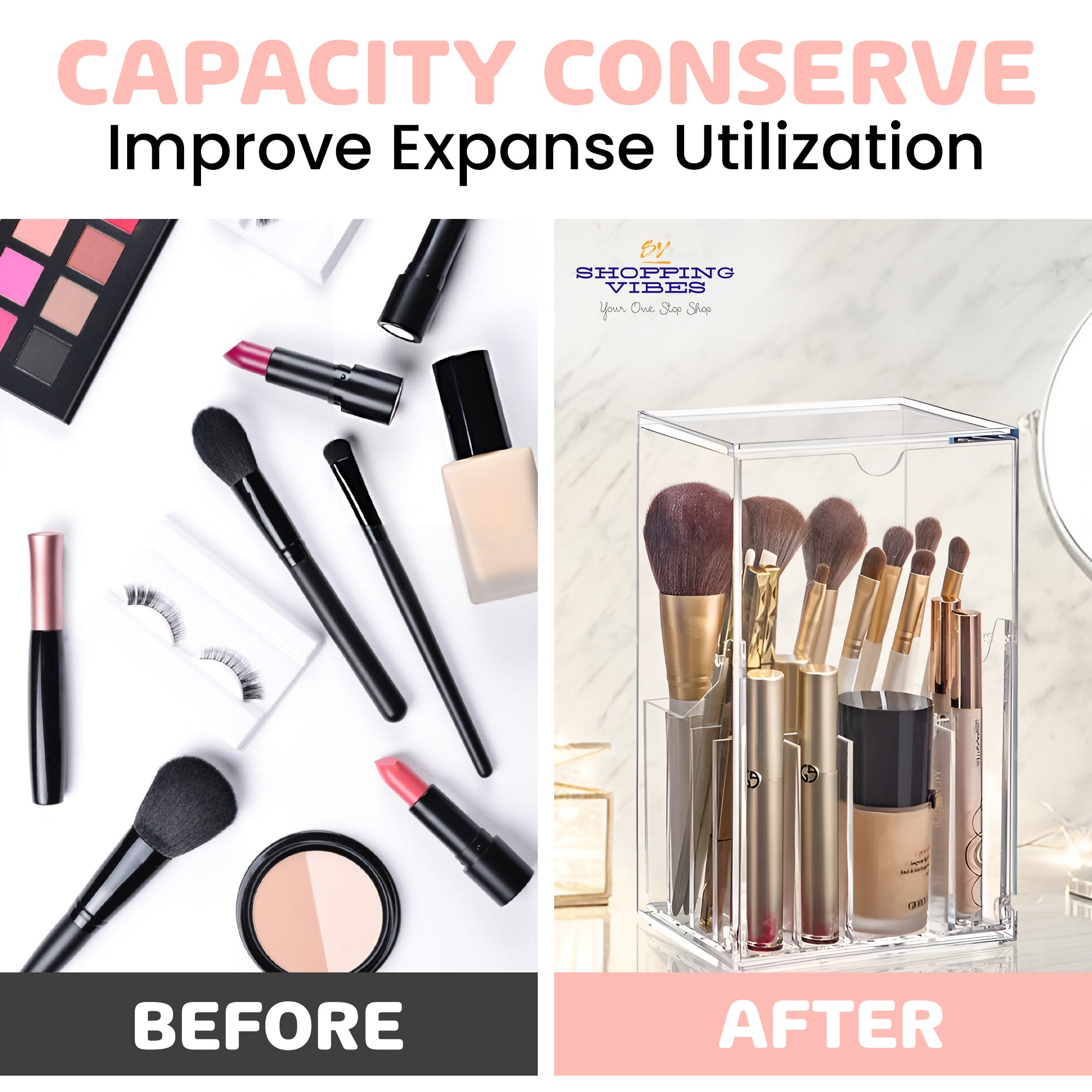 Acrylic Makeup Storage Organizer