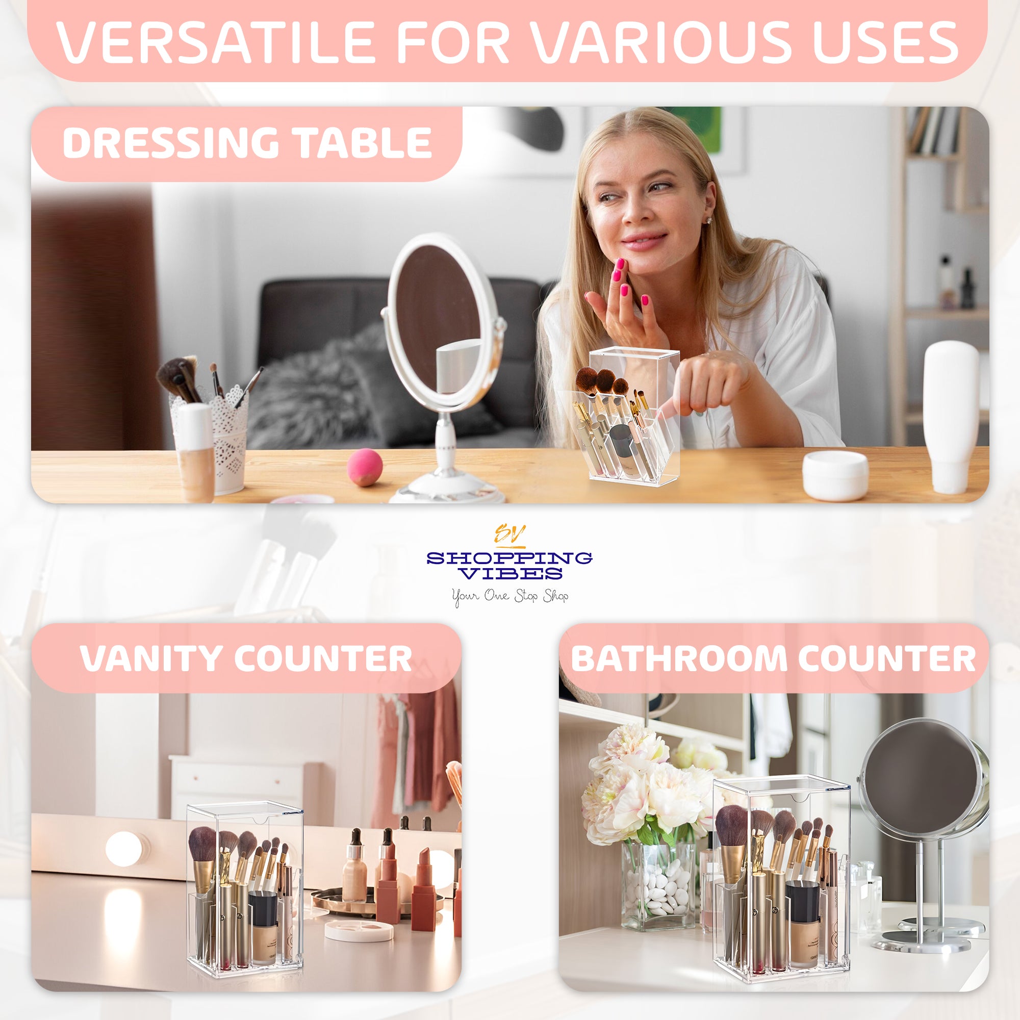 Acrylic Makeup Storage Organizer