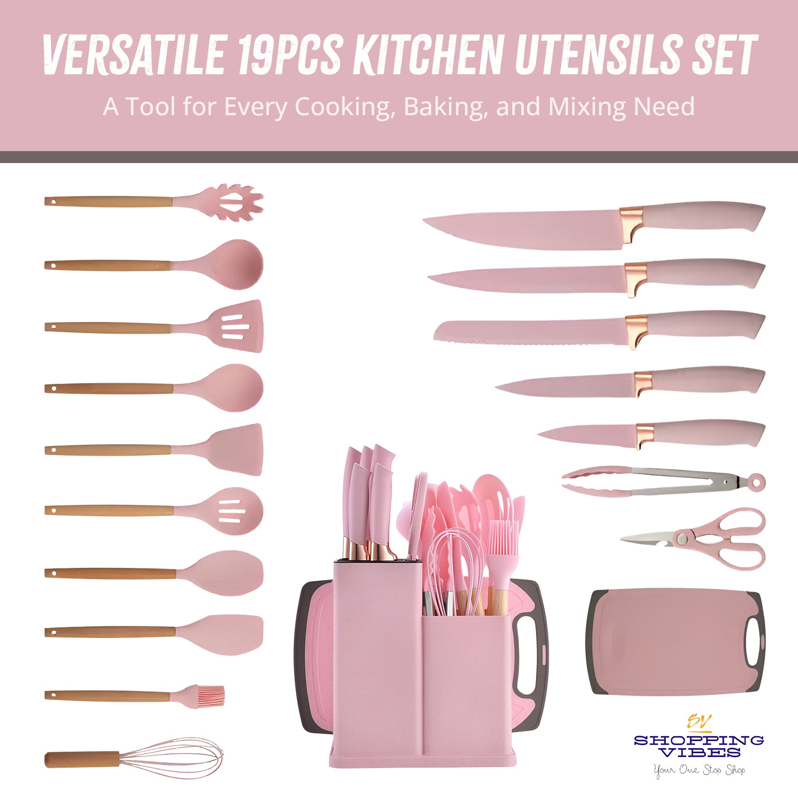 Kitchen Utensils 19 pcs Set