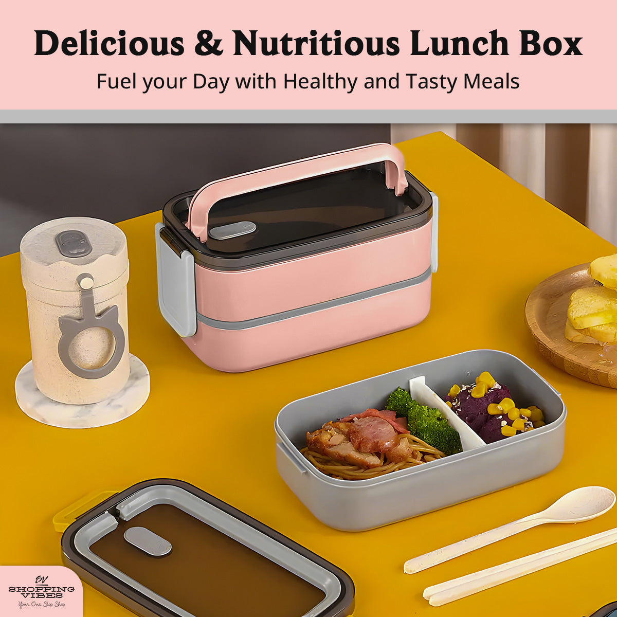 Bento Lunch Box with Bag Set