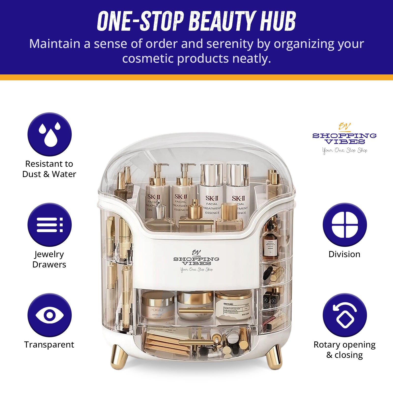 Cosmetics & Makeup Organizer