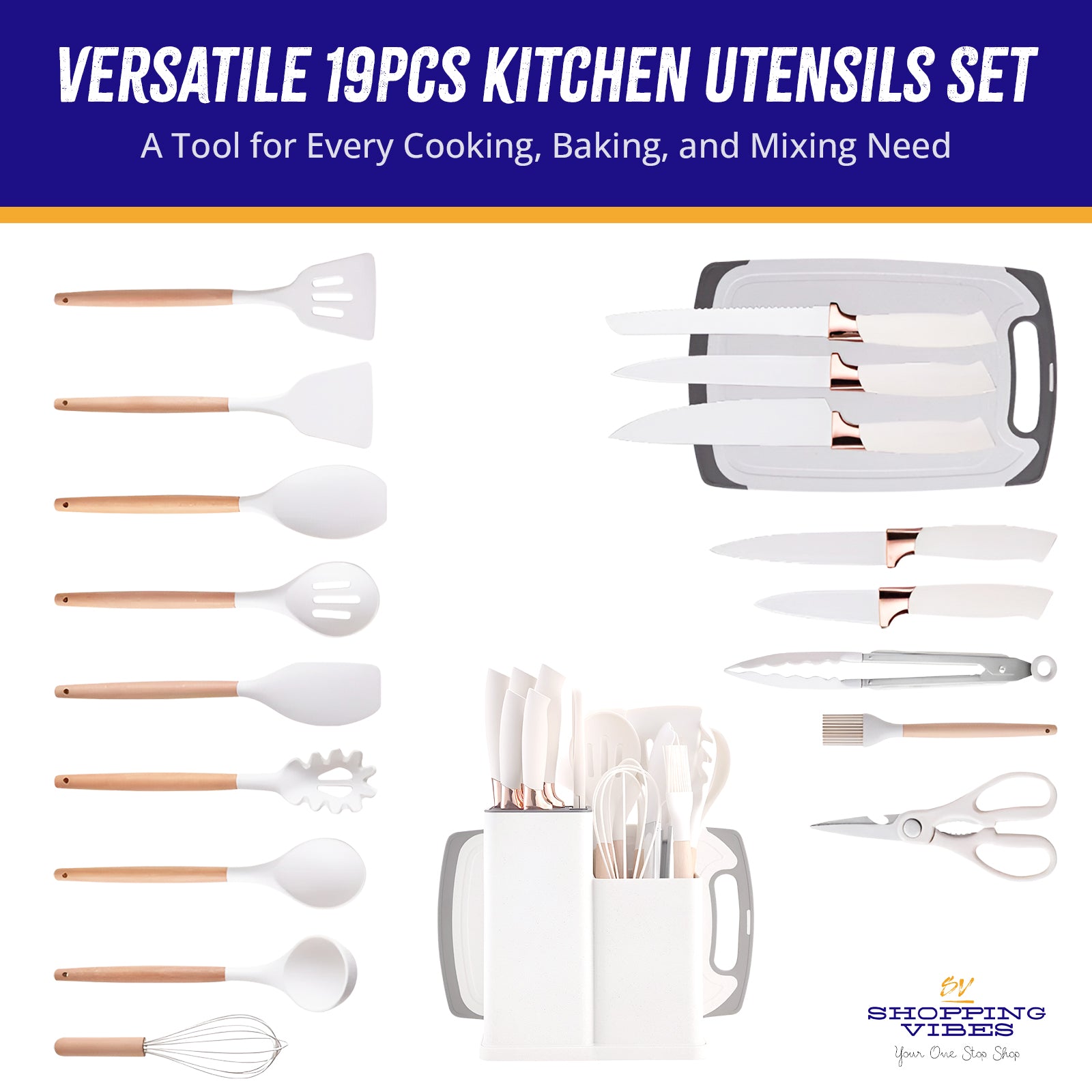 Kitchen Utensils 19 pcs Set