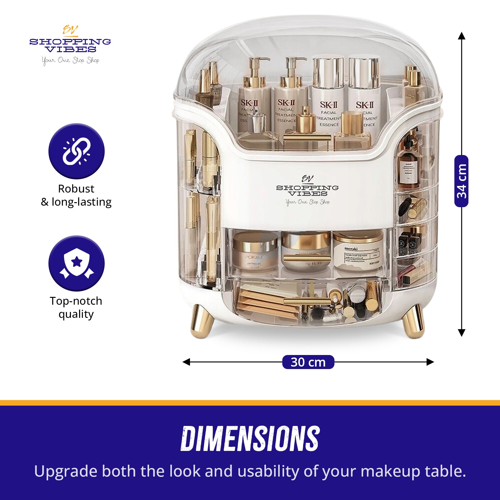 Cosmetics & Makeup Organizer