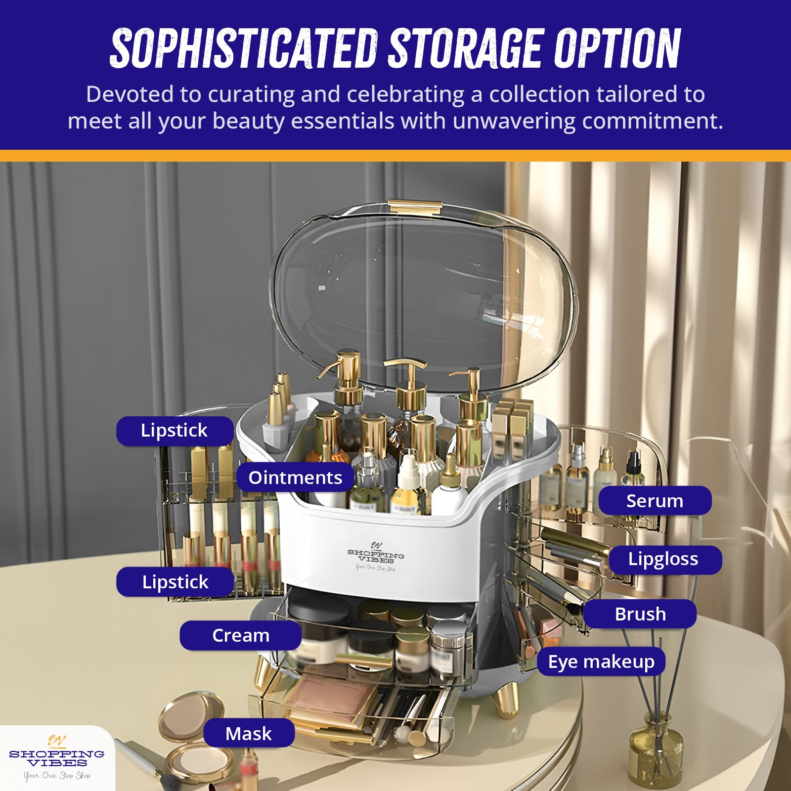 Cosmetics & Makeup Organizer