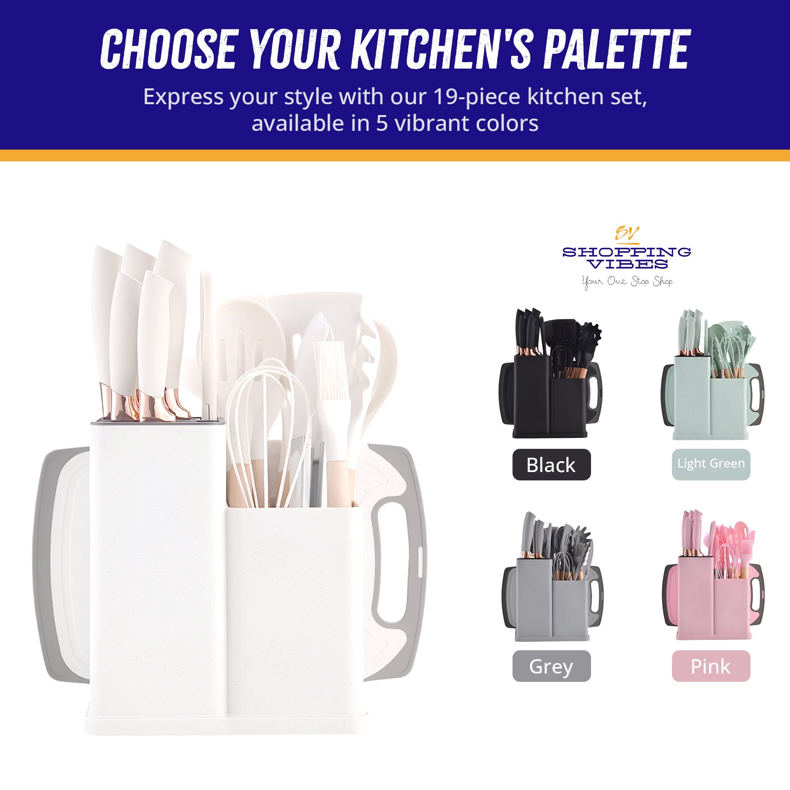 Kitchen Utensils 19 pcs Set