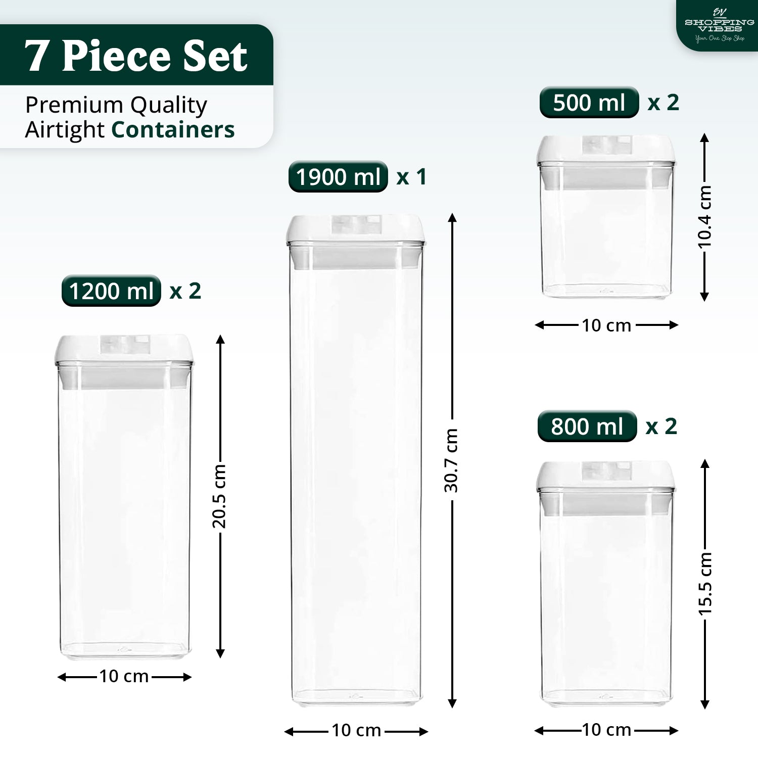 Airtight Storage Organizer_7 pcs Set