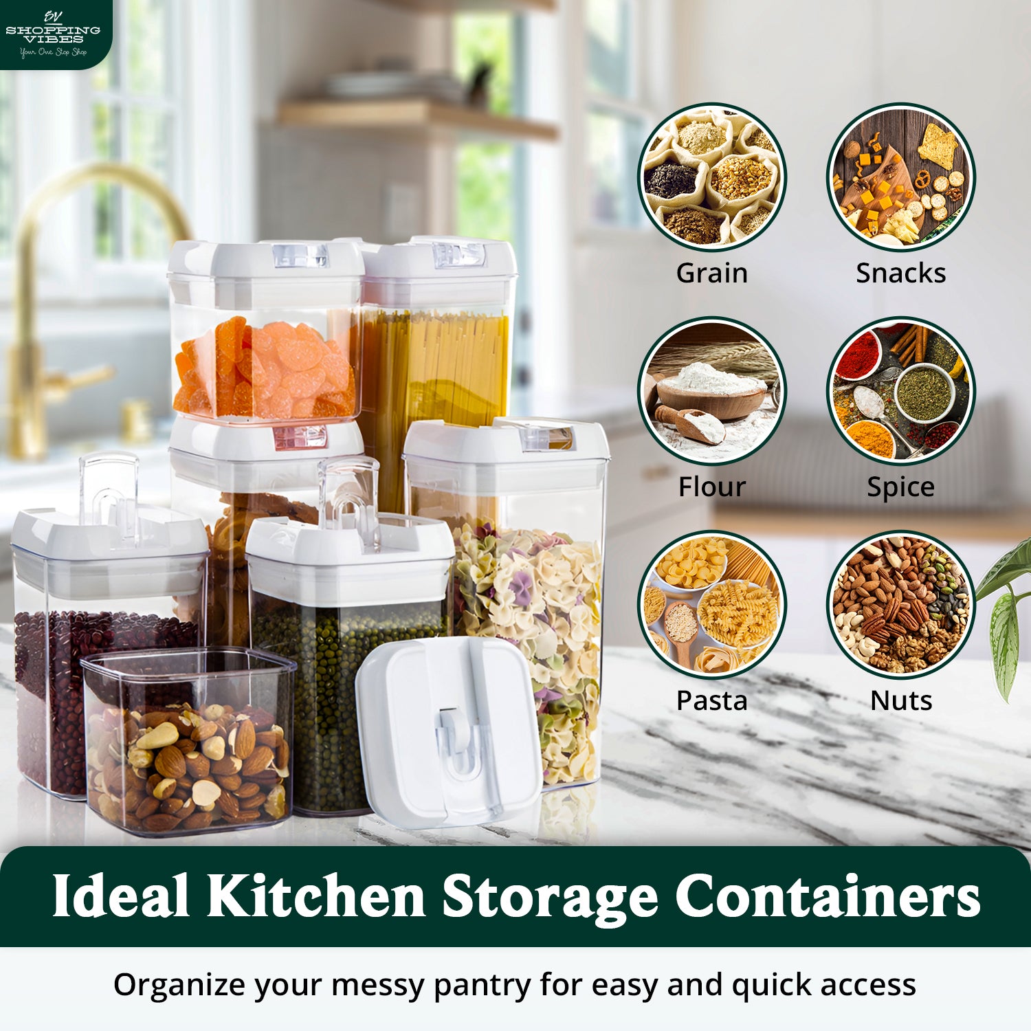 Airtight Storage Organizer_7 pcs Set