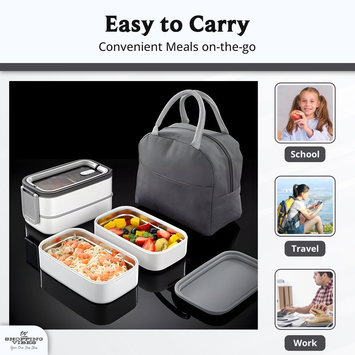 Bento Lunch Box with Bag Set