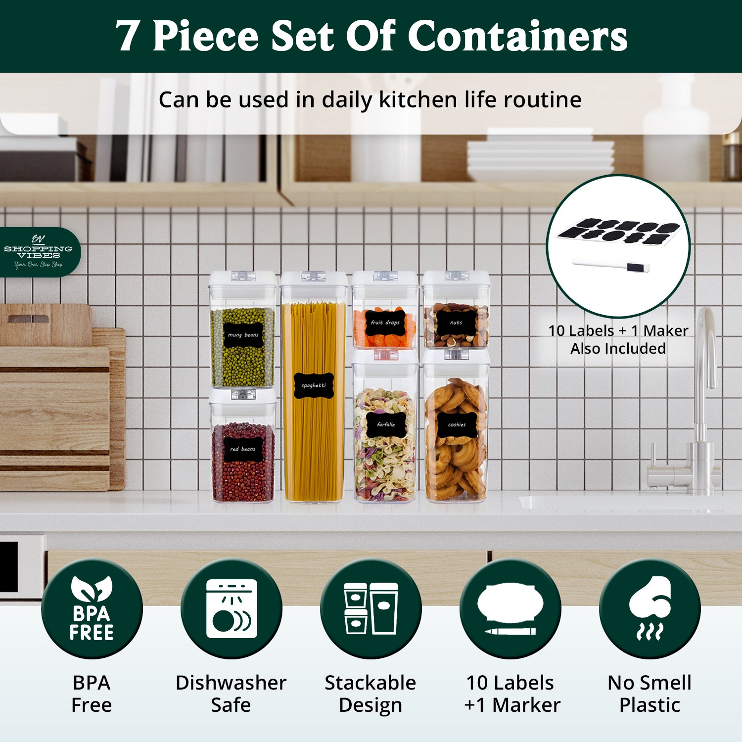 Airtight Storage Organizer_7 pcs Set
